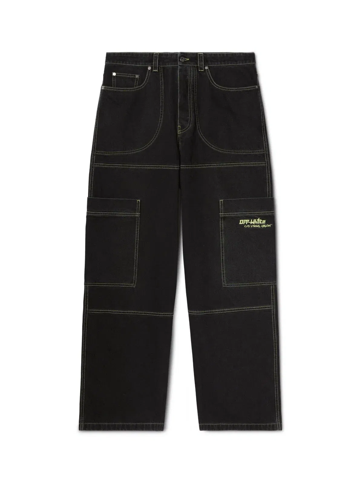 Off White Off Irreg Den Cargo Jeans