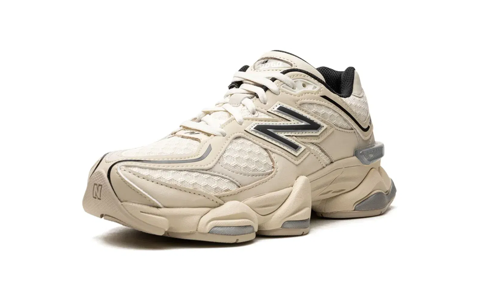 NEW BALANCE 9060 'LOGO LEATHER AND MESH SNEAKER'