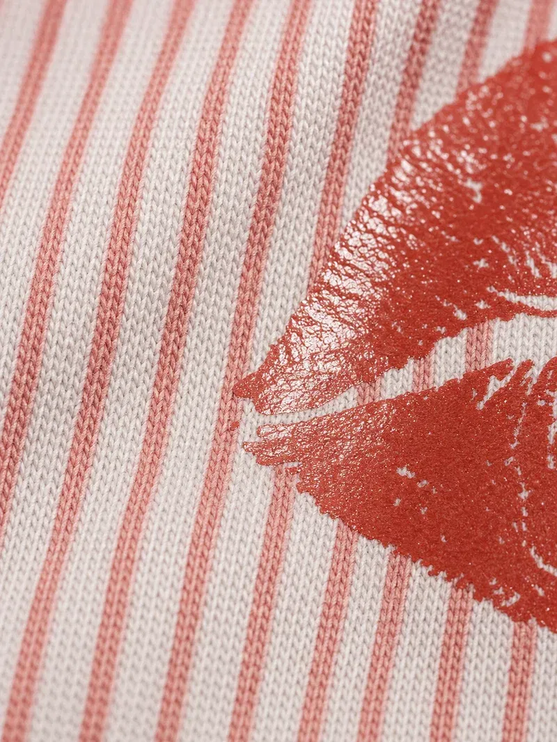 Lipstick Be Autyst Pink Stripe Shirt