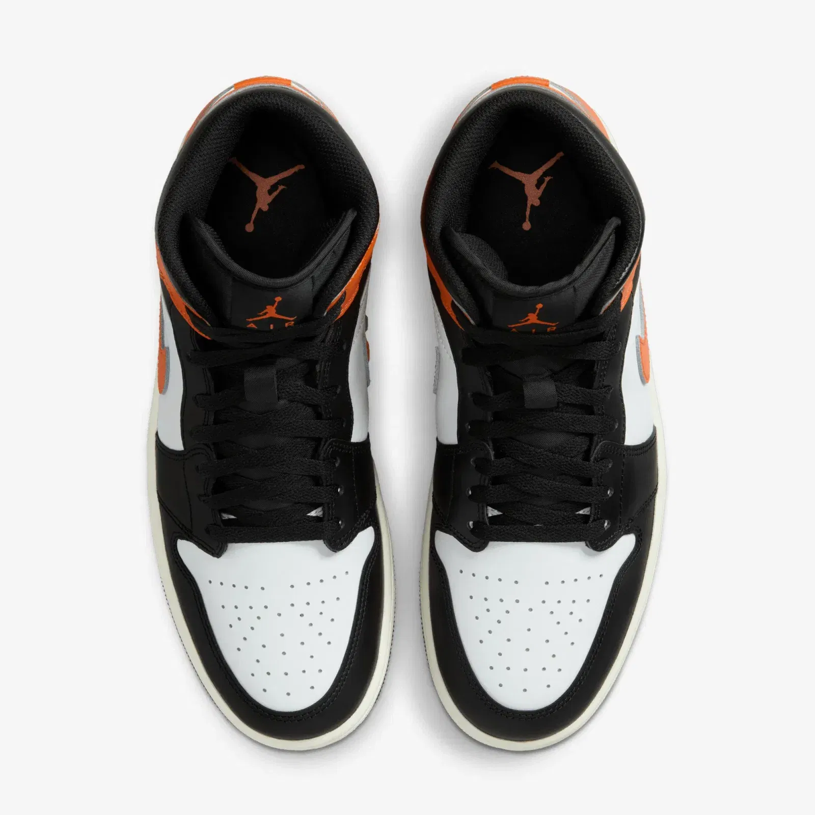 Air Jordan 1 Mid Black Toe Starfish