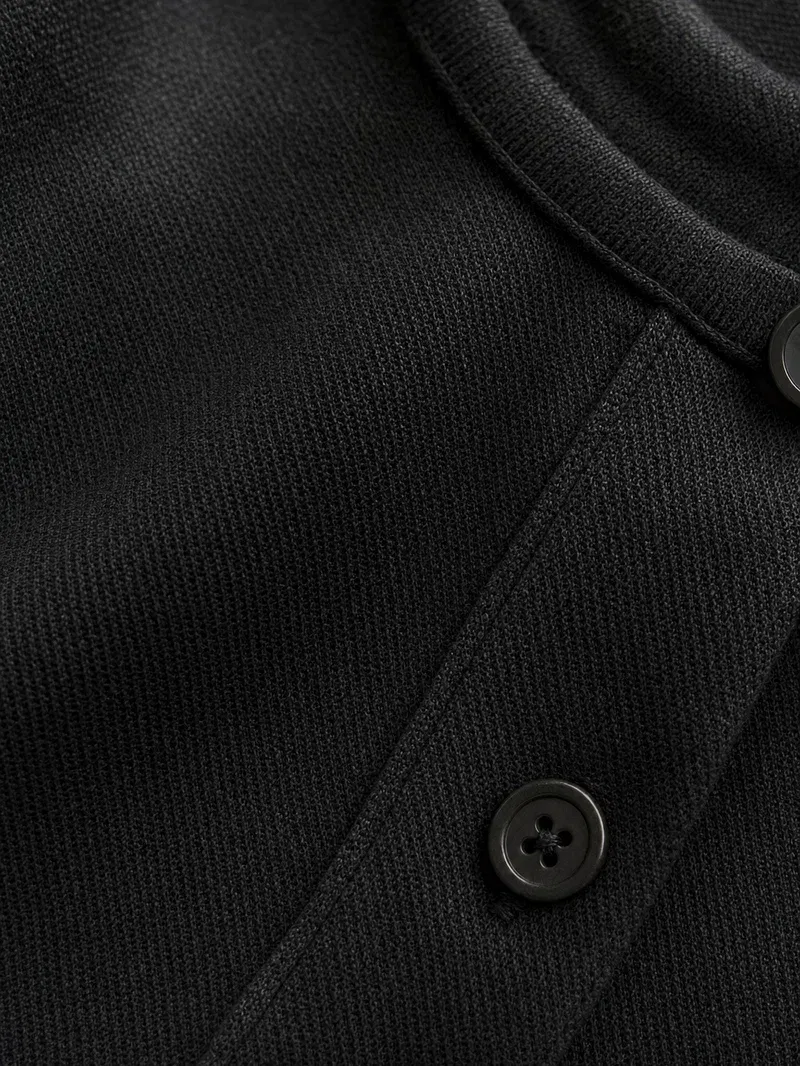 Rothmere Classic Henley T-Shirt - Noir