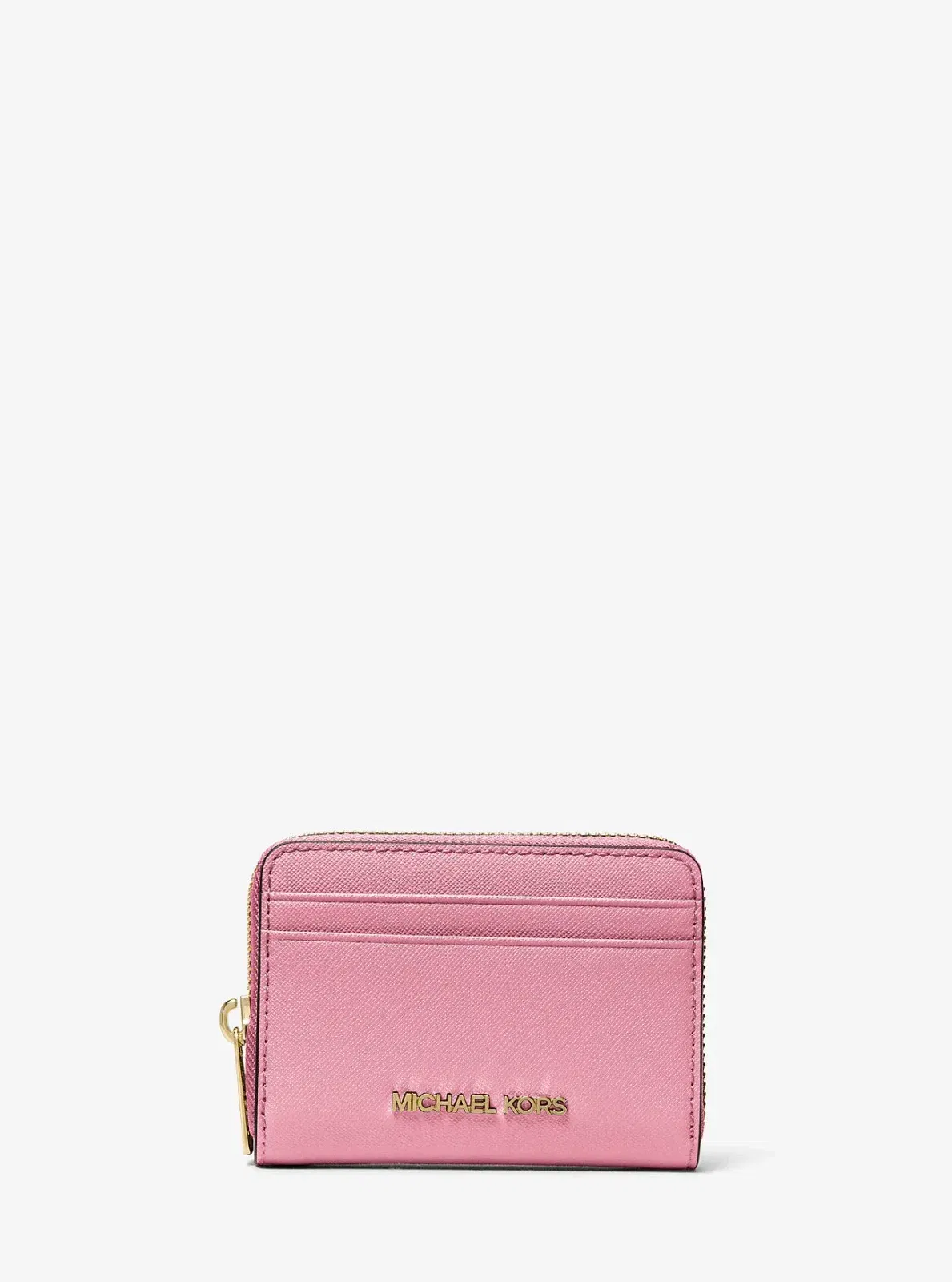 Michael Kors Jet Set Travel Medium Saffiano Leather Wallet Carnation