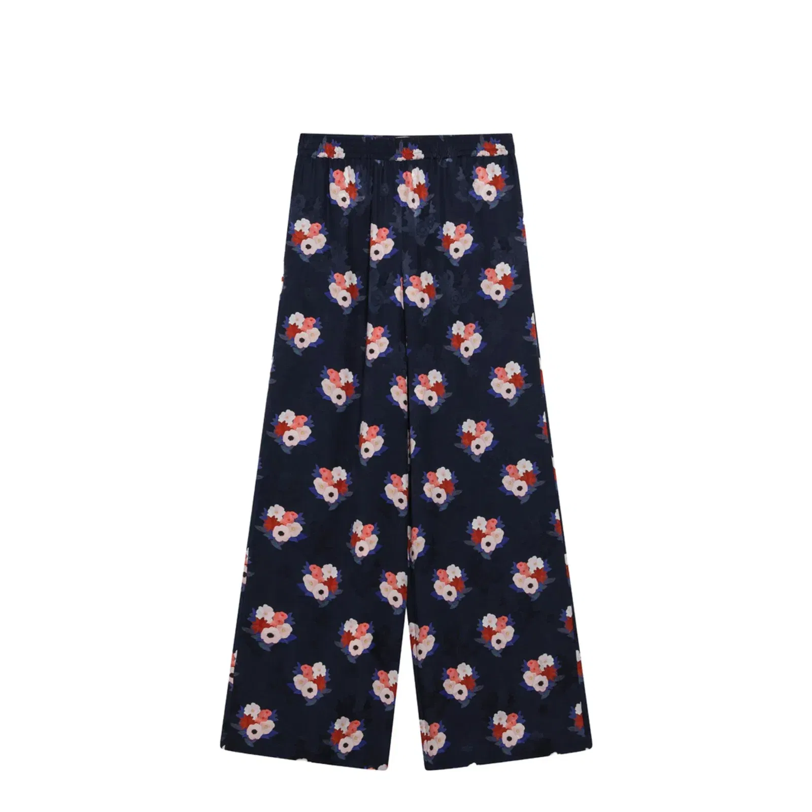 Dark Blue Silk Pyjama Trousers