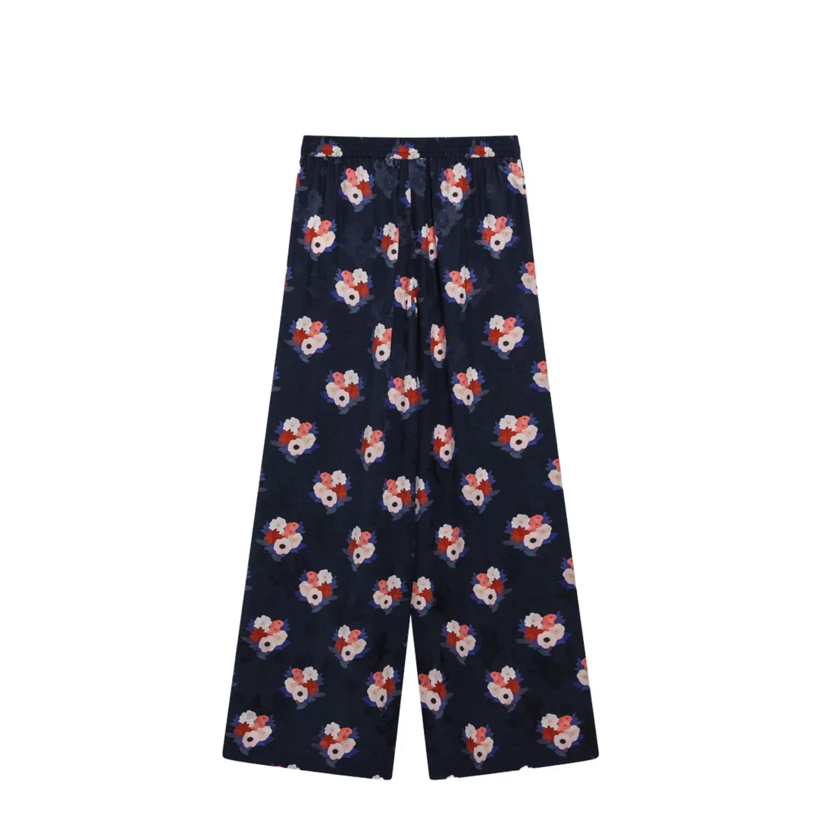 Dark Blue Silk Pyjama Trousers
