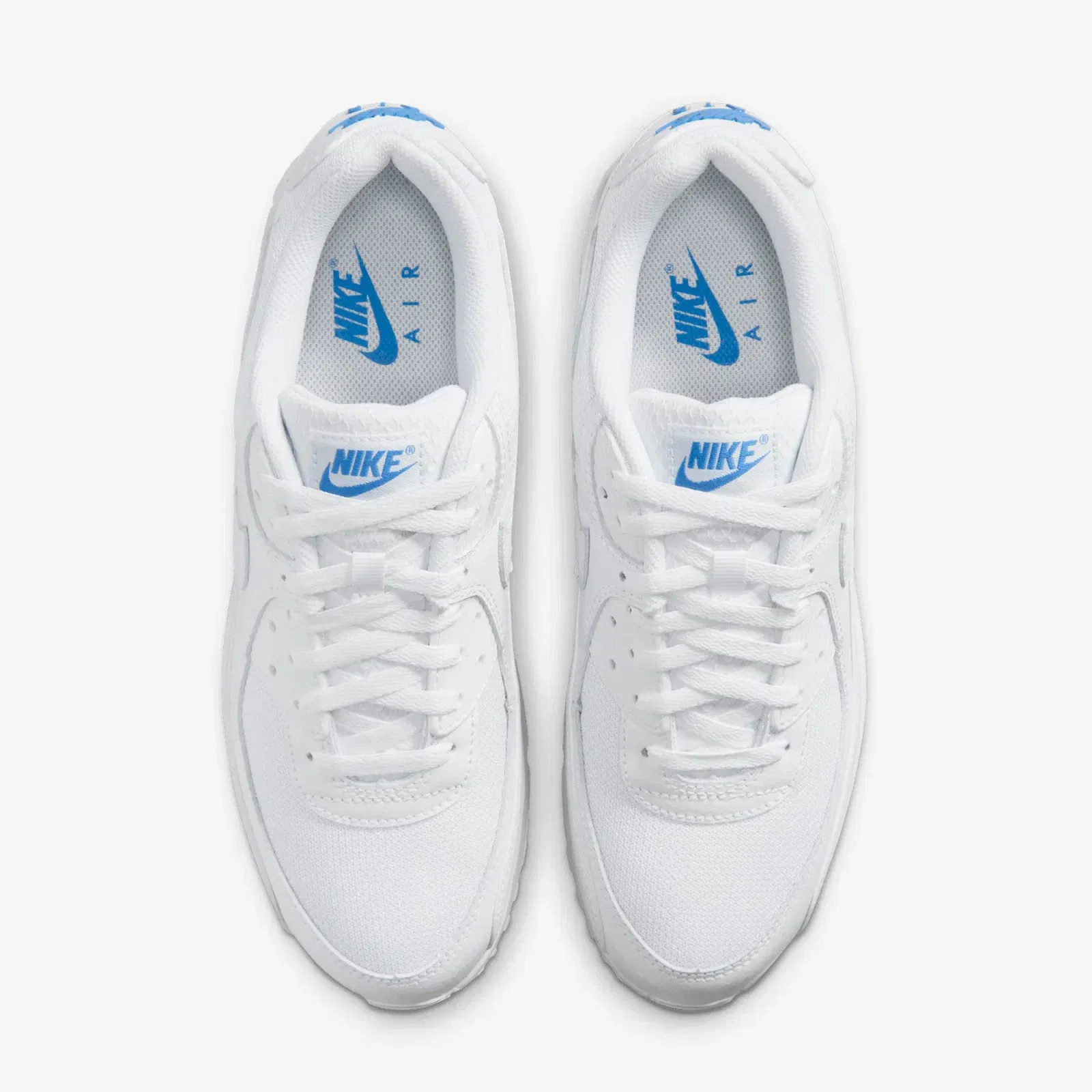 NIKE AIR MAX 90 { WHITE/BLUE CRYSTAL