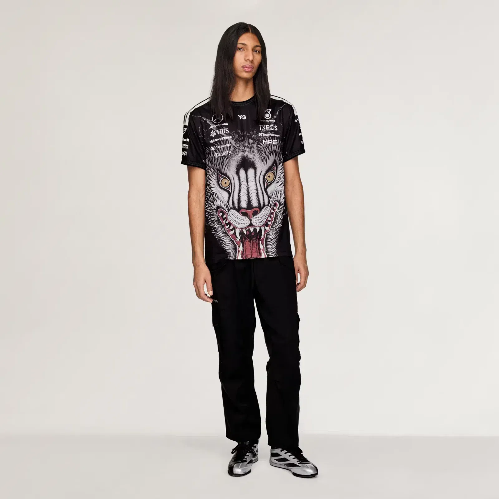 ADIDAS F1 DRVR SS JRS { BLACK