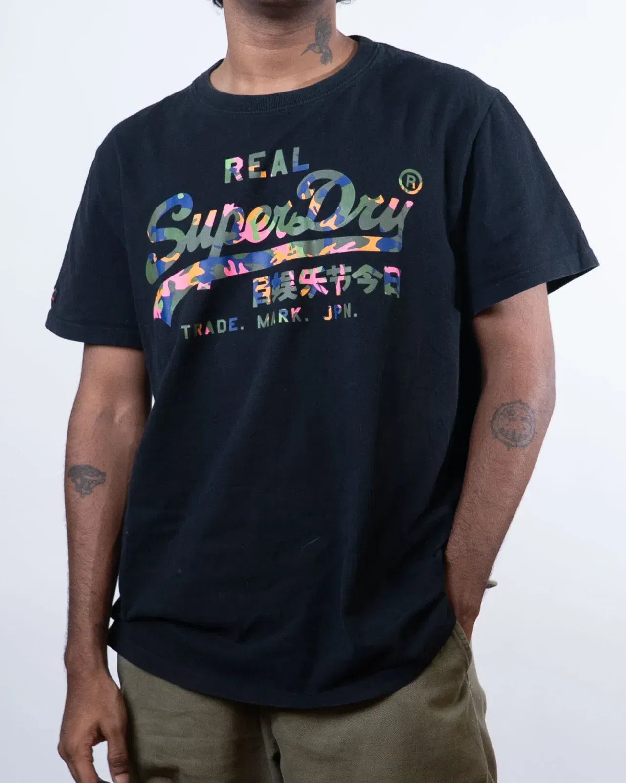 Superdry Multicolor Camo Logo T-Shirt (3XL)