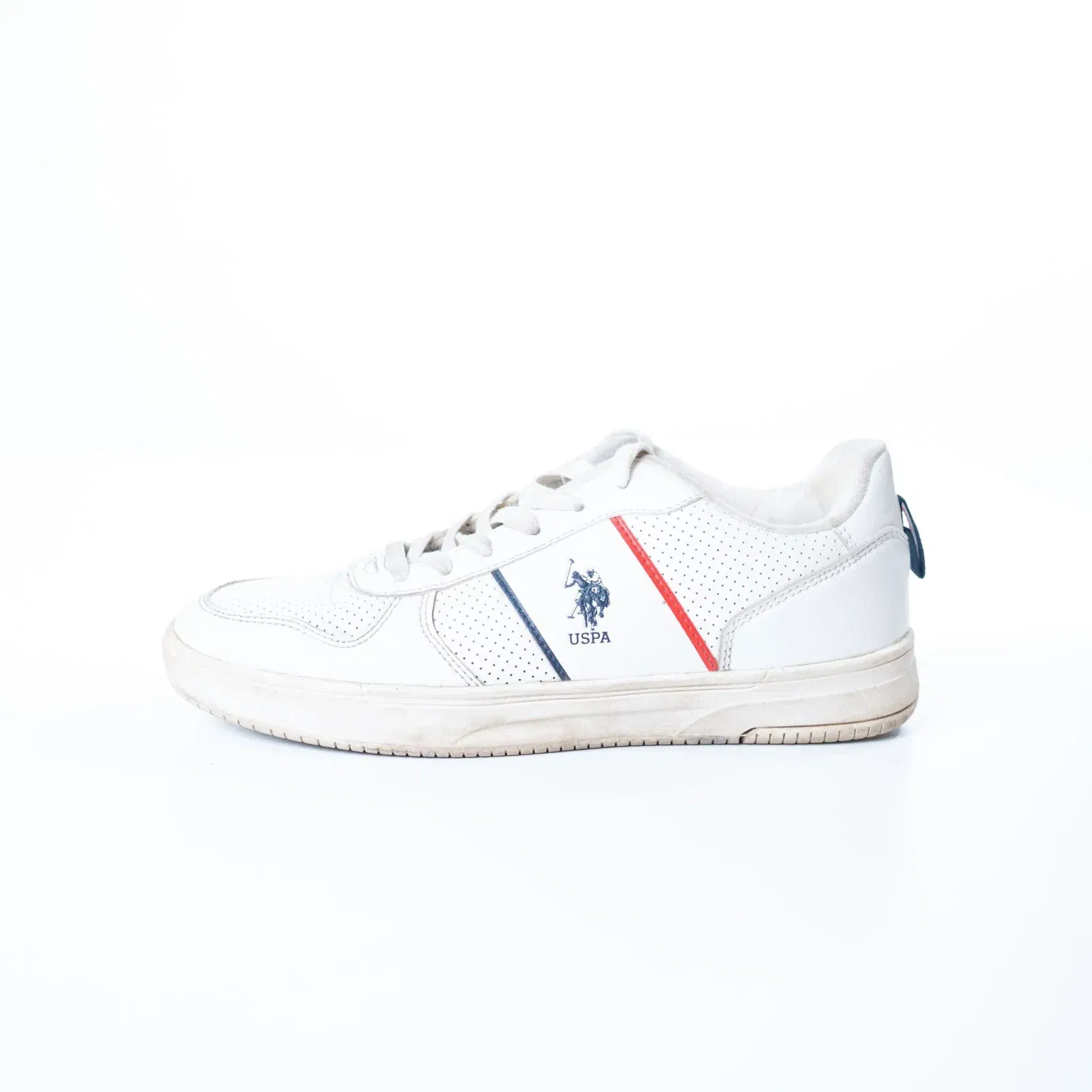 US Polo Assn Off White Reggie Sneakers (UK 7)