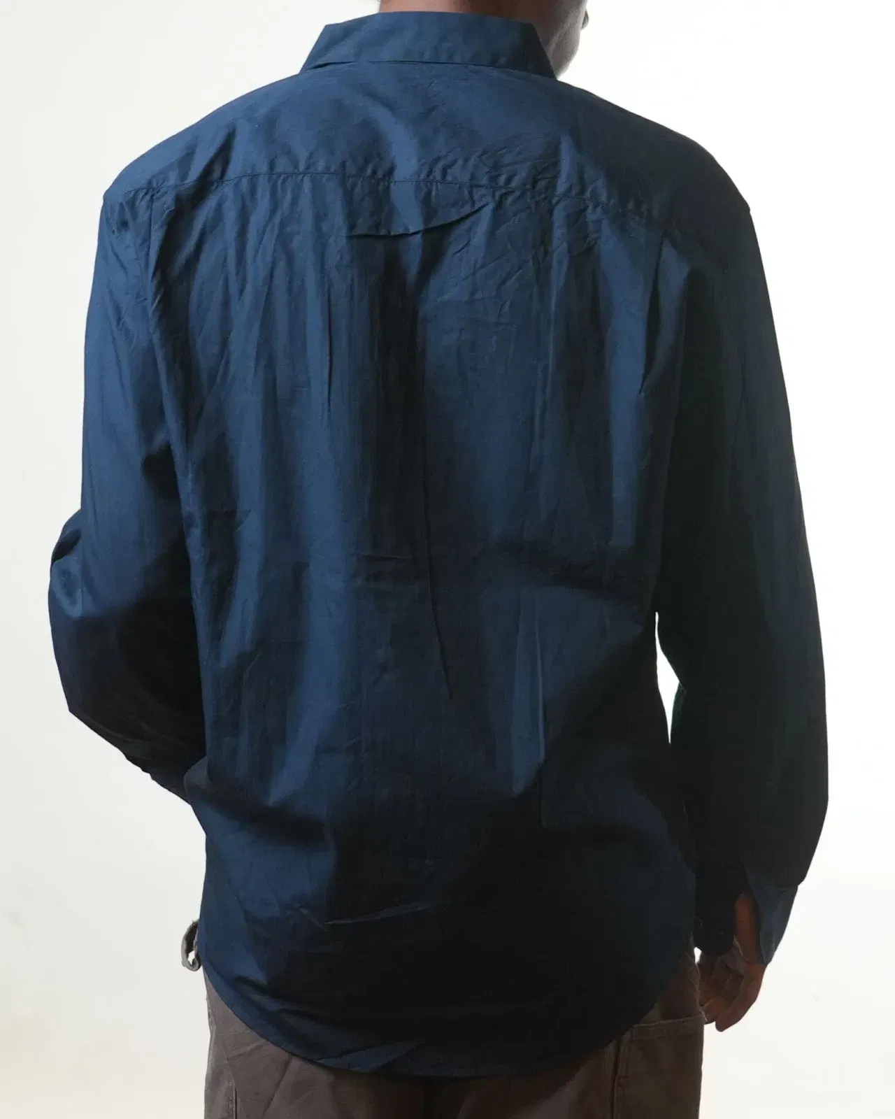 Versace Navy Blue Formal Shirt (M)