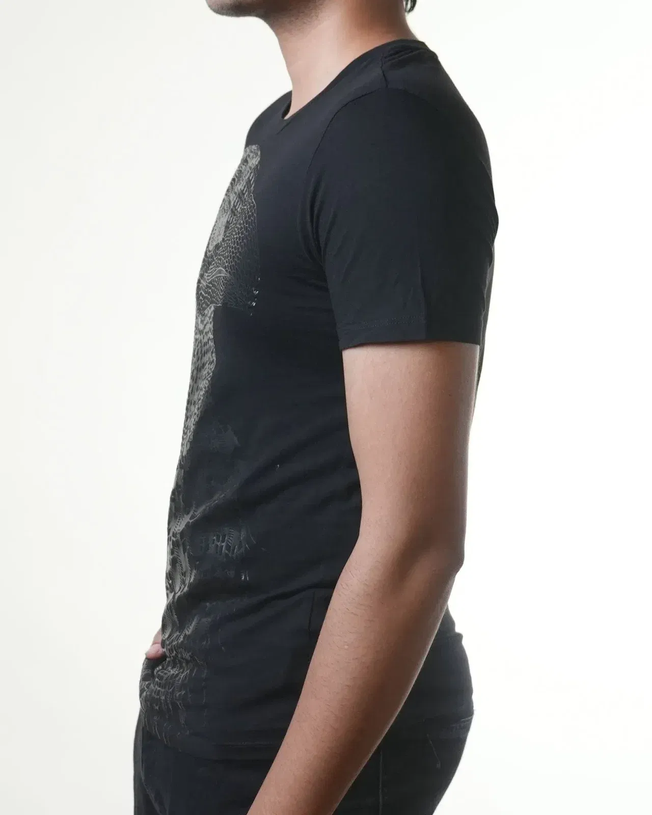 Armani Exchange Eagle Print Black T-Shirt (S)