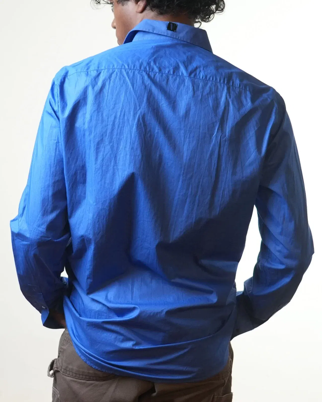 Versace Blue Formal Shirt (M)