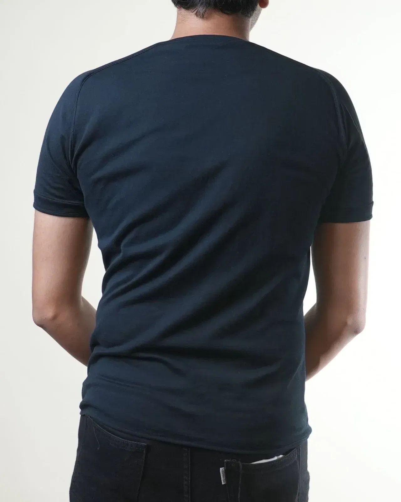 Versace Classic Navy Blue Crewneck T-Shirt (S)