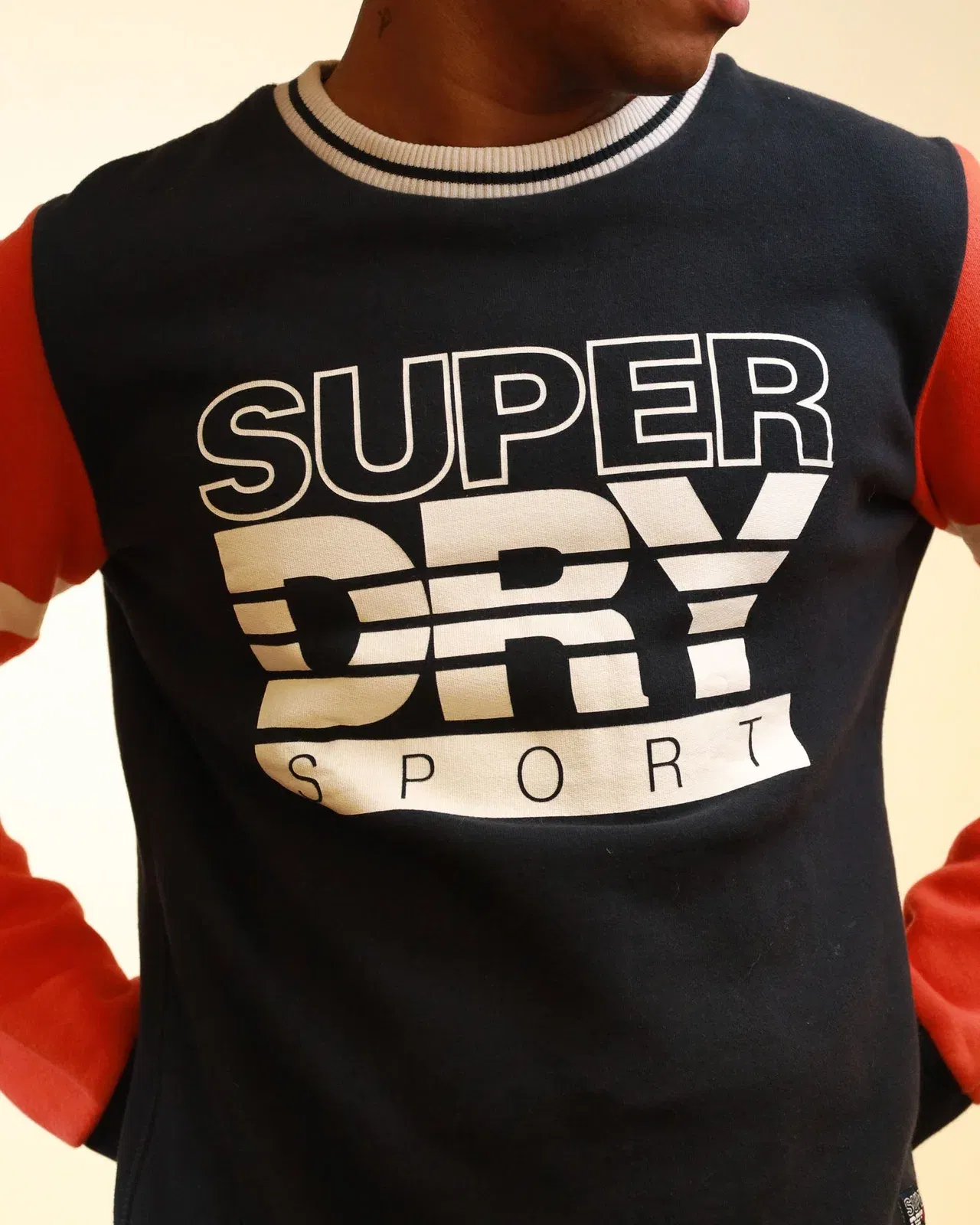 Superdry Sport Colour Block Crew Jumper (M)