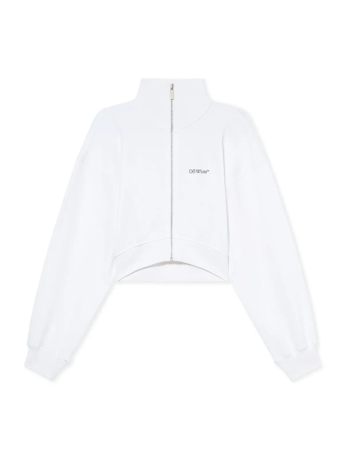 Off-White Arrow Glowing Flower Crop Zip Jacket
