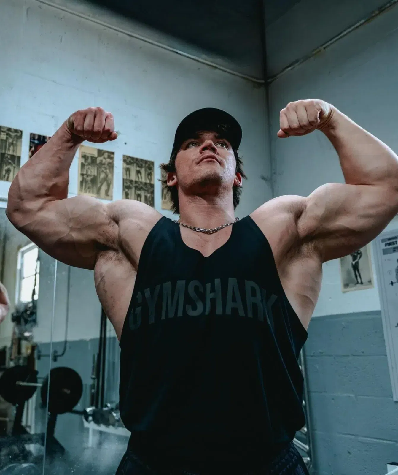 Gymshark Power Stringer - Black/Asphalt Grey