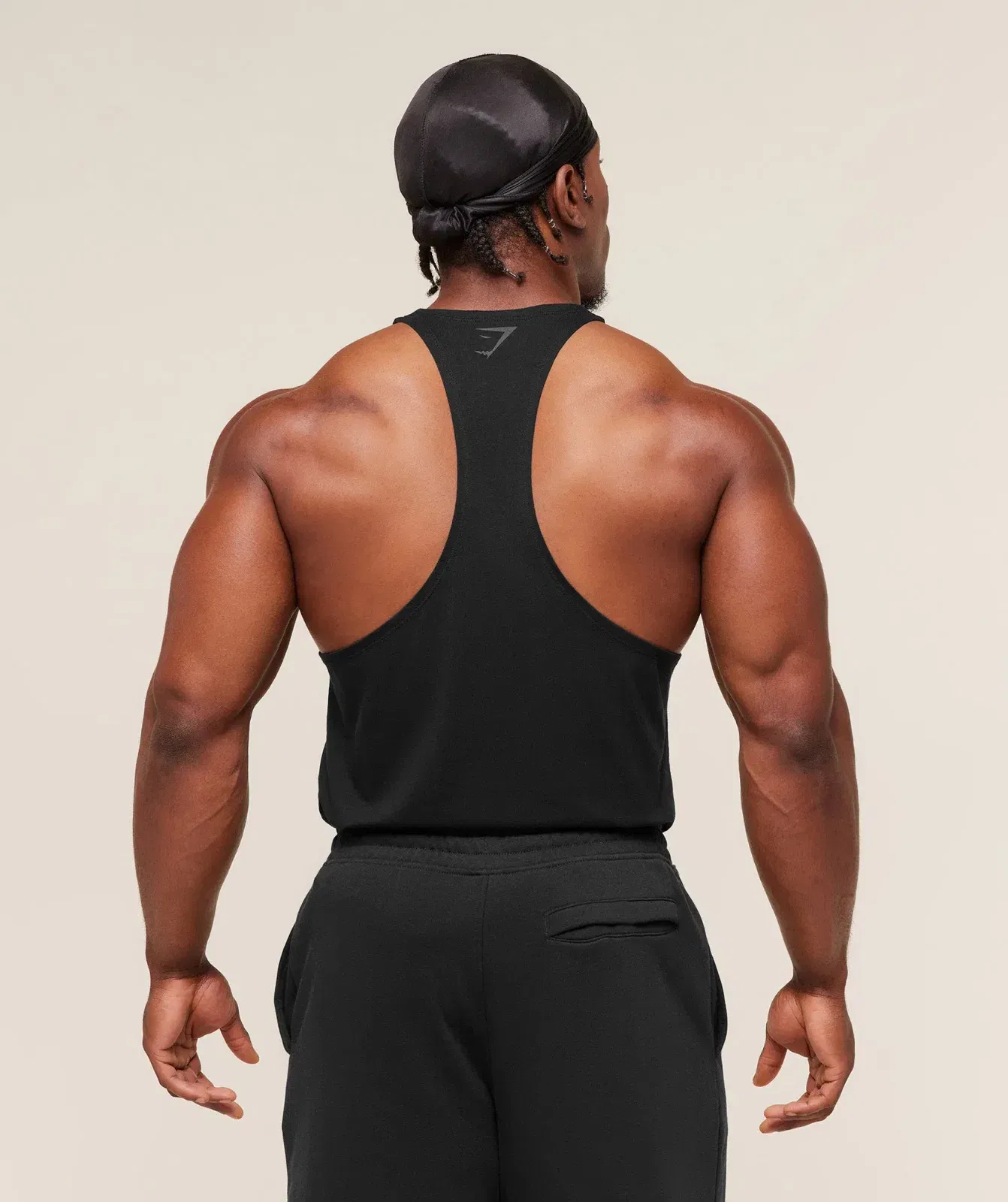Gymshark Power Stringer - Black/Asphalt Grey