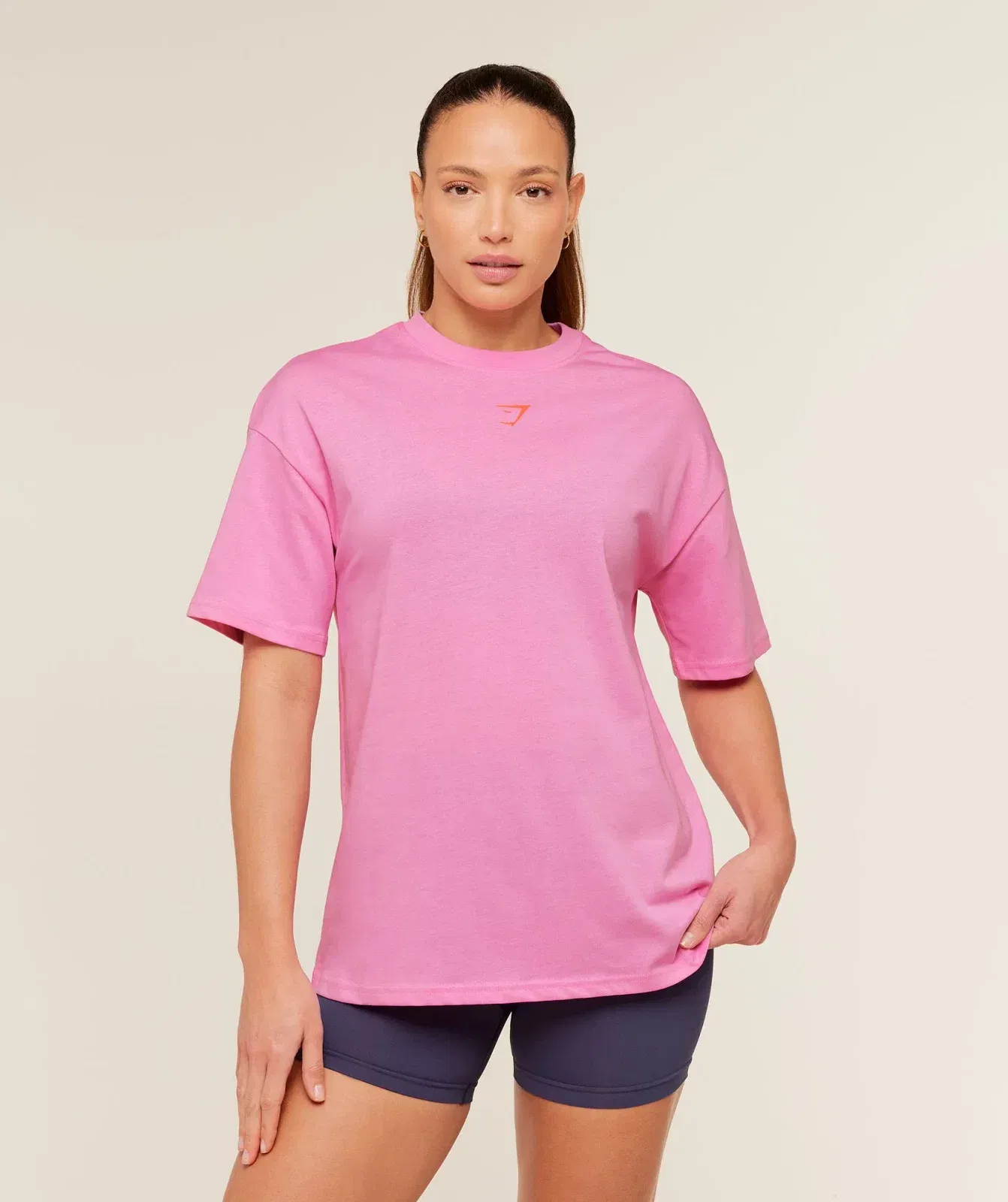Gymshark Power Oversized T-Shirt - Focus Pink
