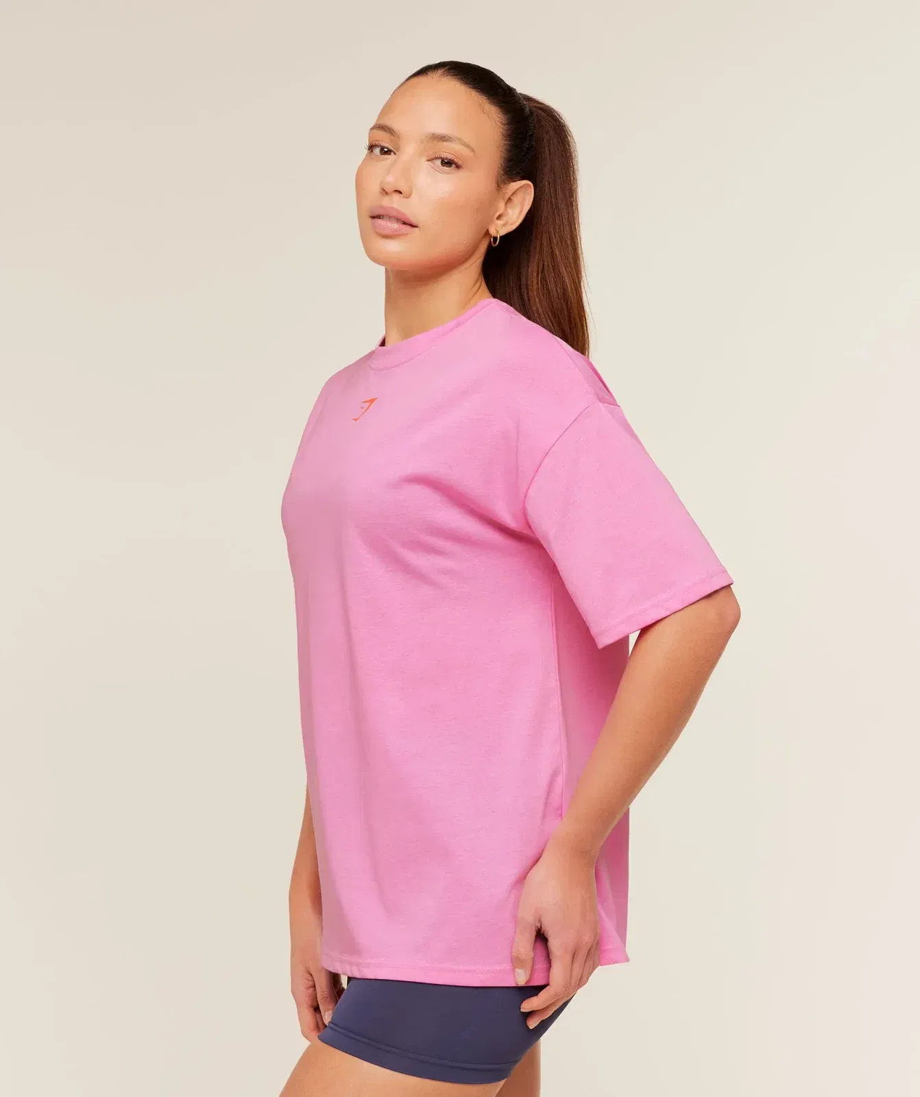 Gymshark Power Oversized T-Shirt - Focus Pink