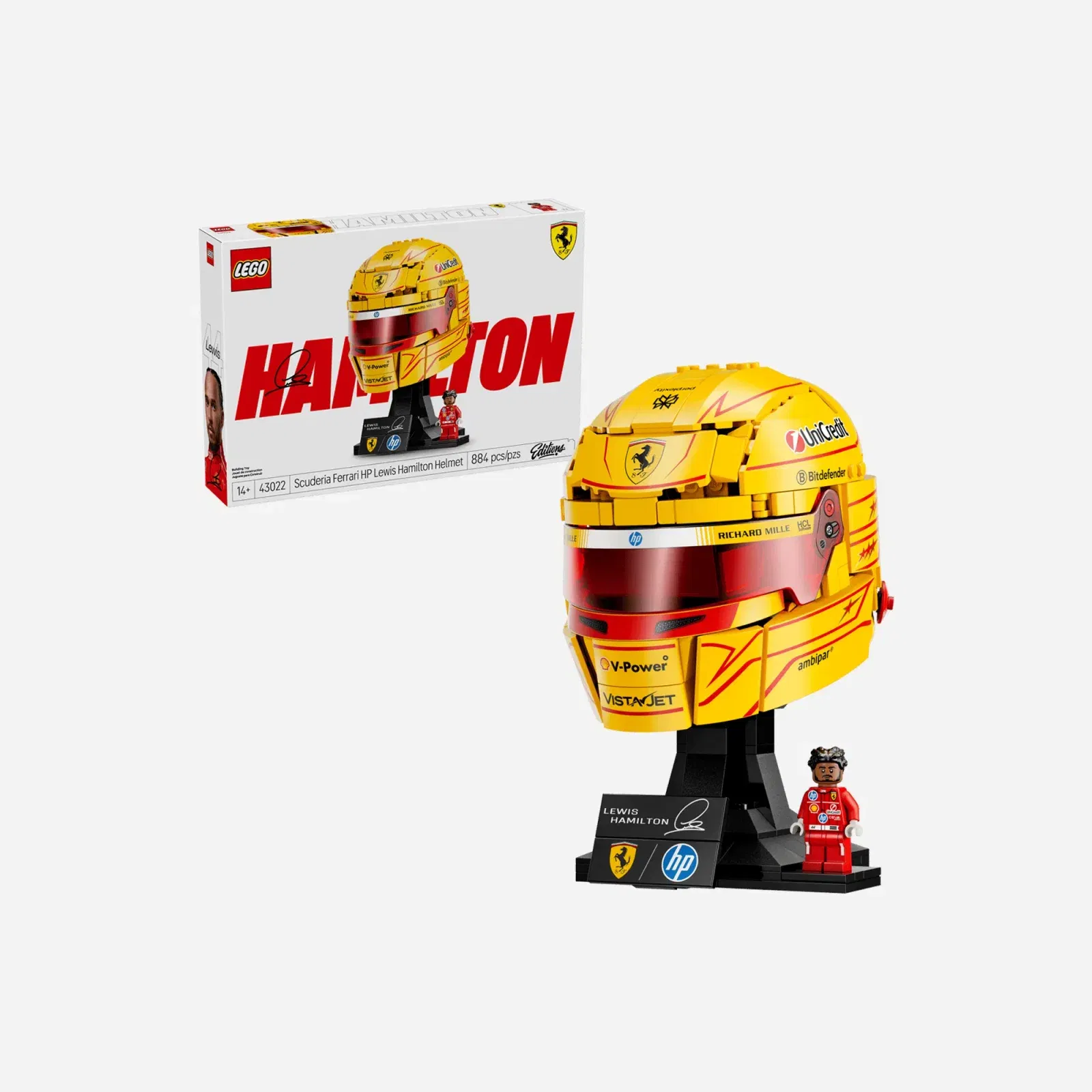 LEGO Scuderia Ferrari HP Lewis Hamilton Helmet #43022