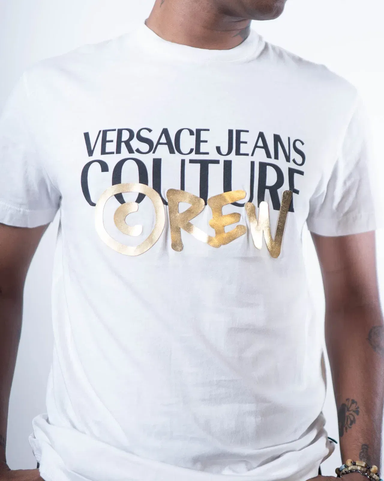 Versace Couture Crew Logo T-Shirt White (M)