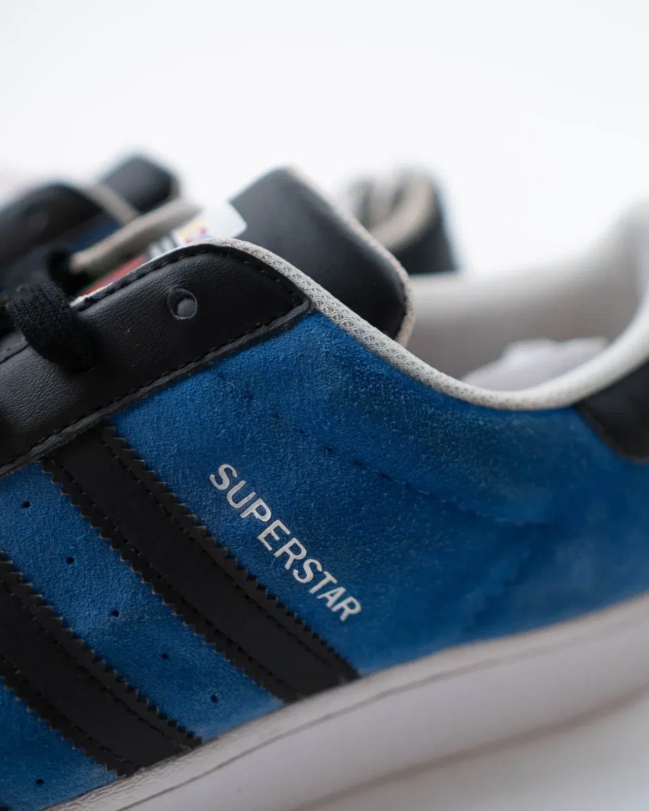 Adidas Superstar Blue & Core Black Sneakers - DS (UK 11)