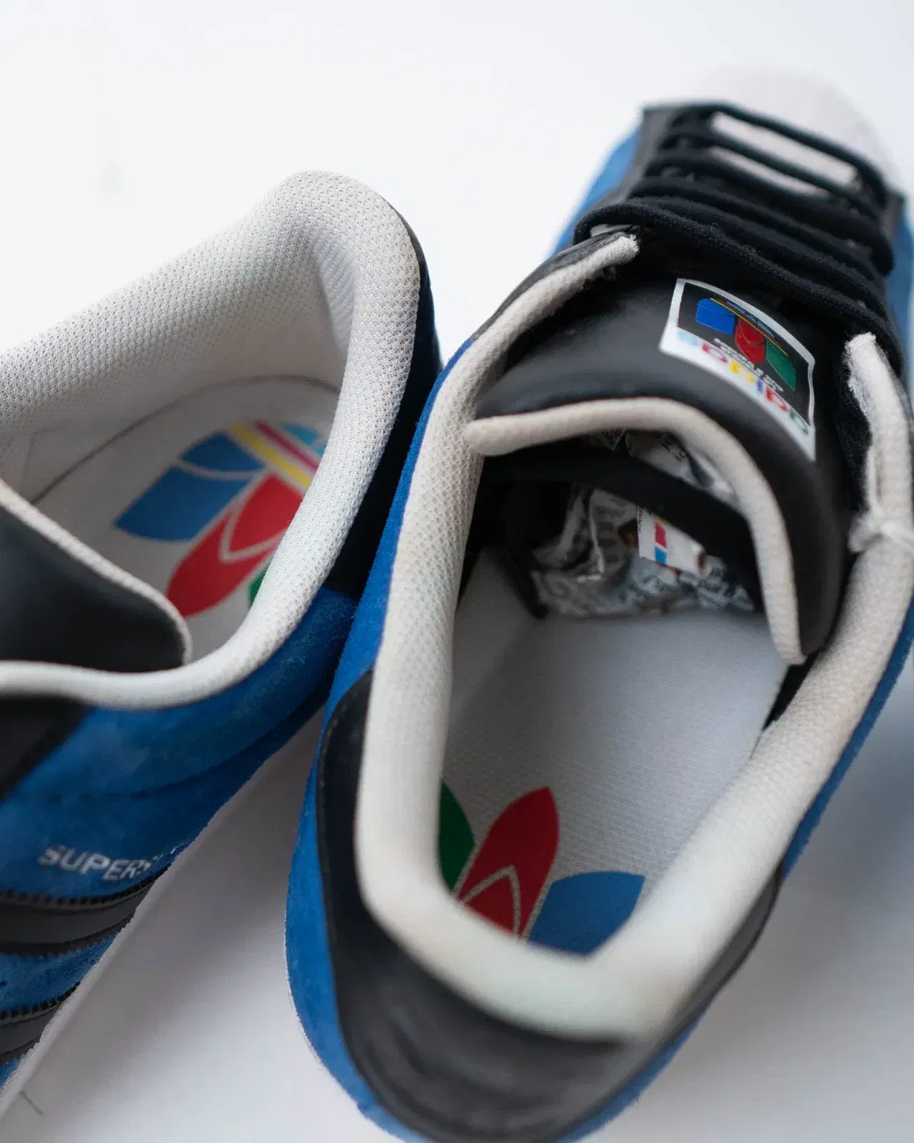 Adidas Superstar Blue & Core Black Sneakers - DS (UK 11)