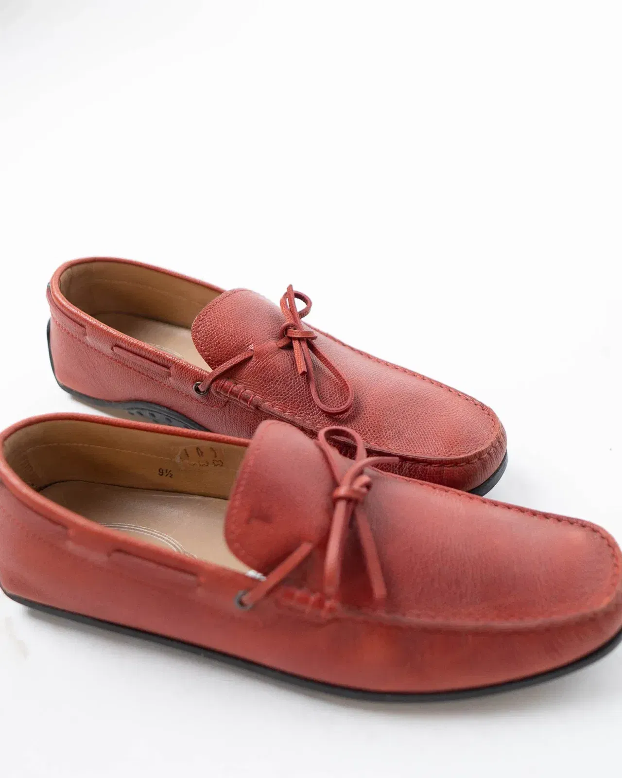 Tods Gommino Slip-On Loafers - Red (UK 9.5)
