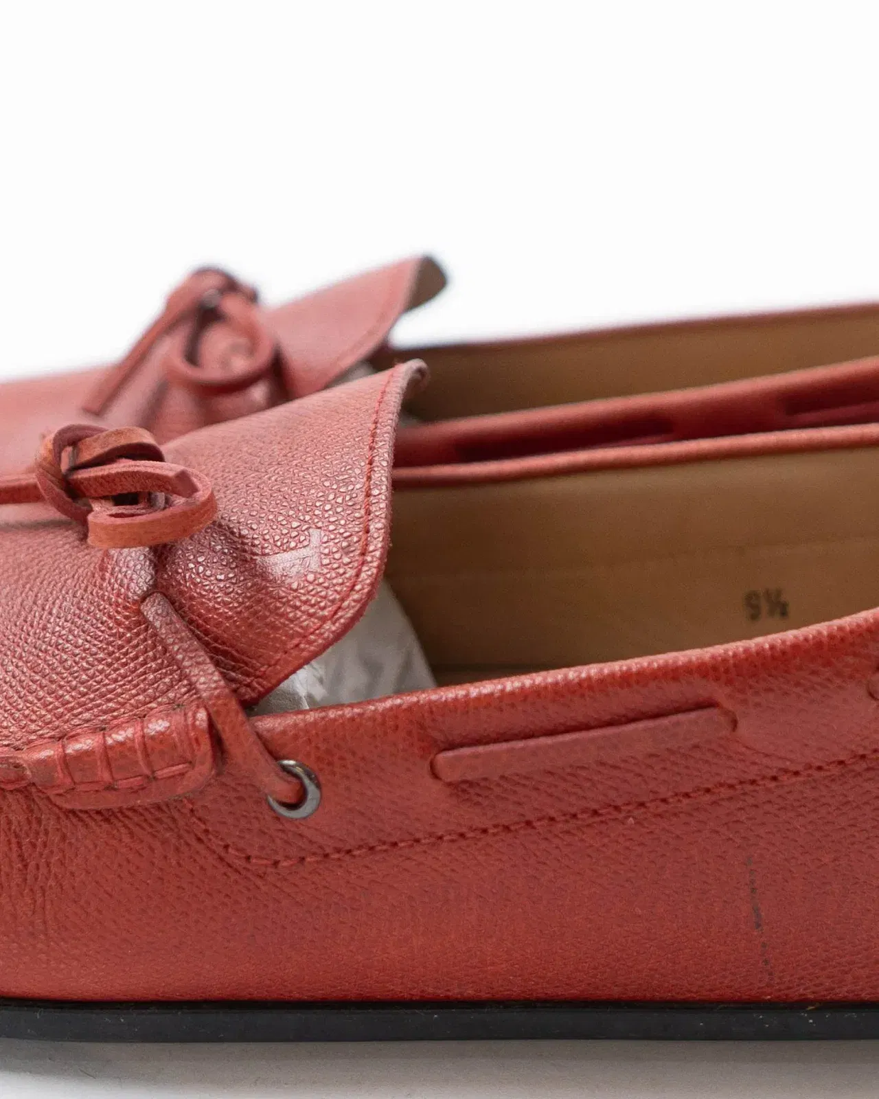 Tods Gommino Slip-On Loafers - Red (UK 9.5)