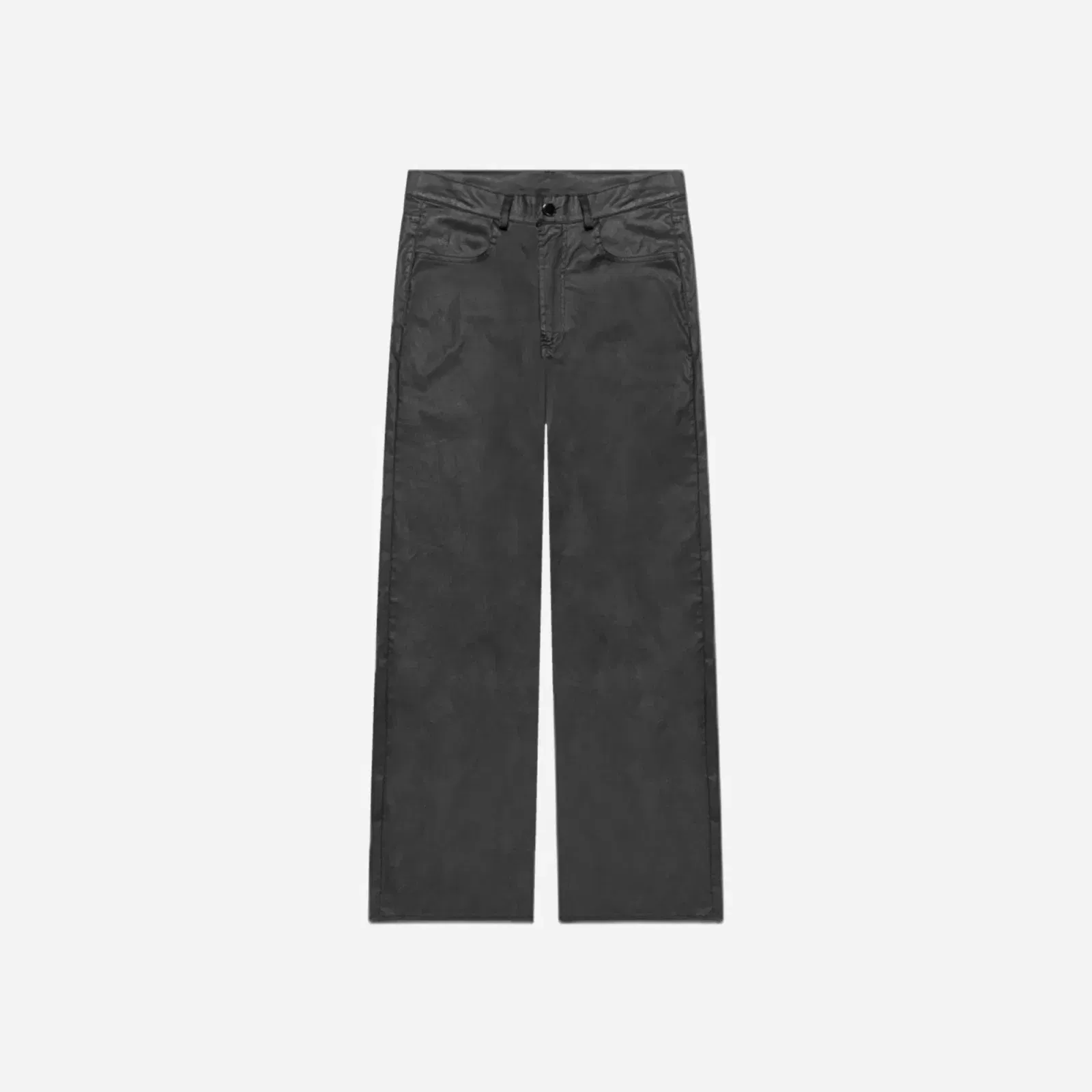 Yeezy by Kanye Black Coated Baggy 5 Pockets Pants PT-05