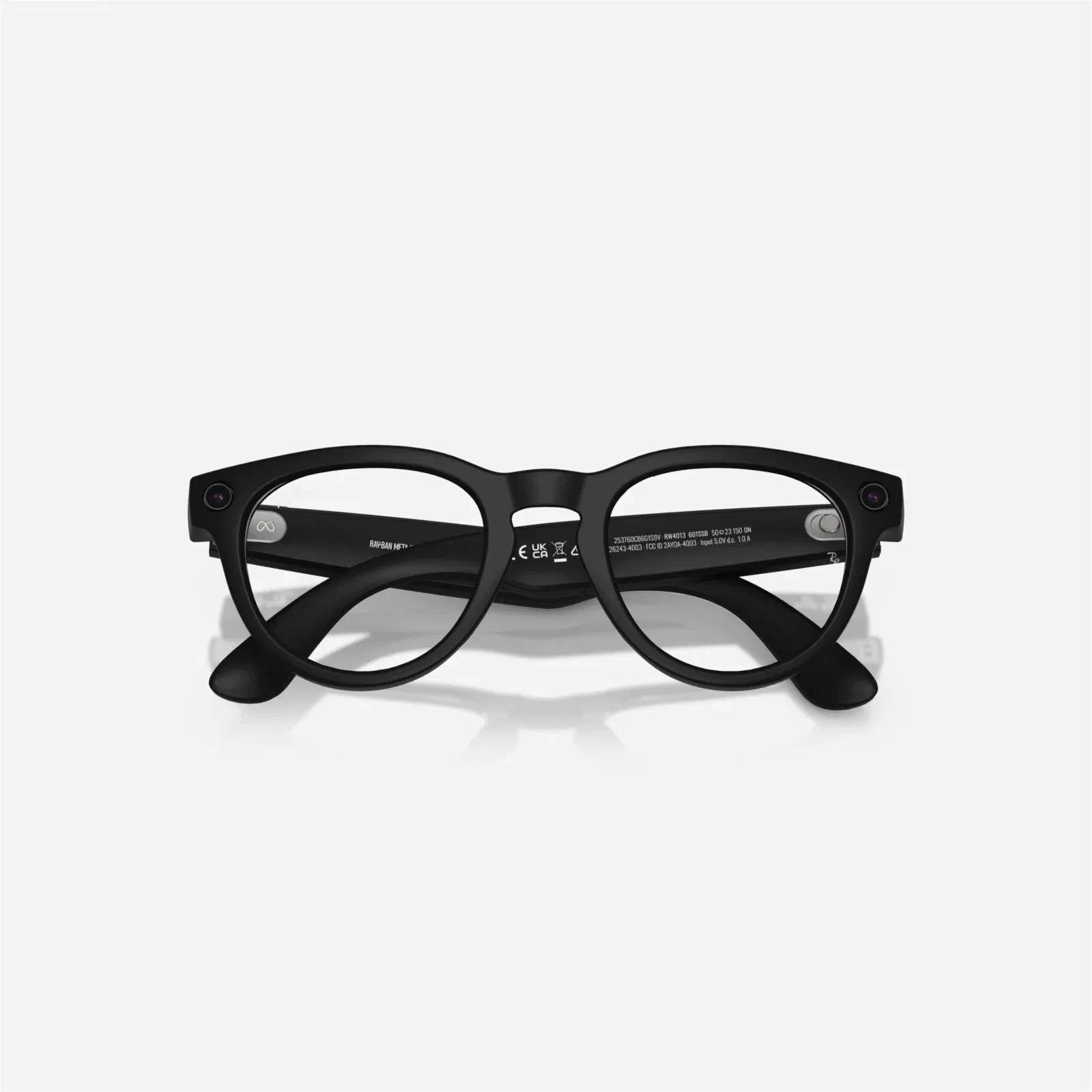 Ray-Ban Meta Headliner Matte Black Frame Clear Lens - Gen 2