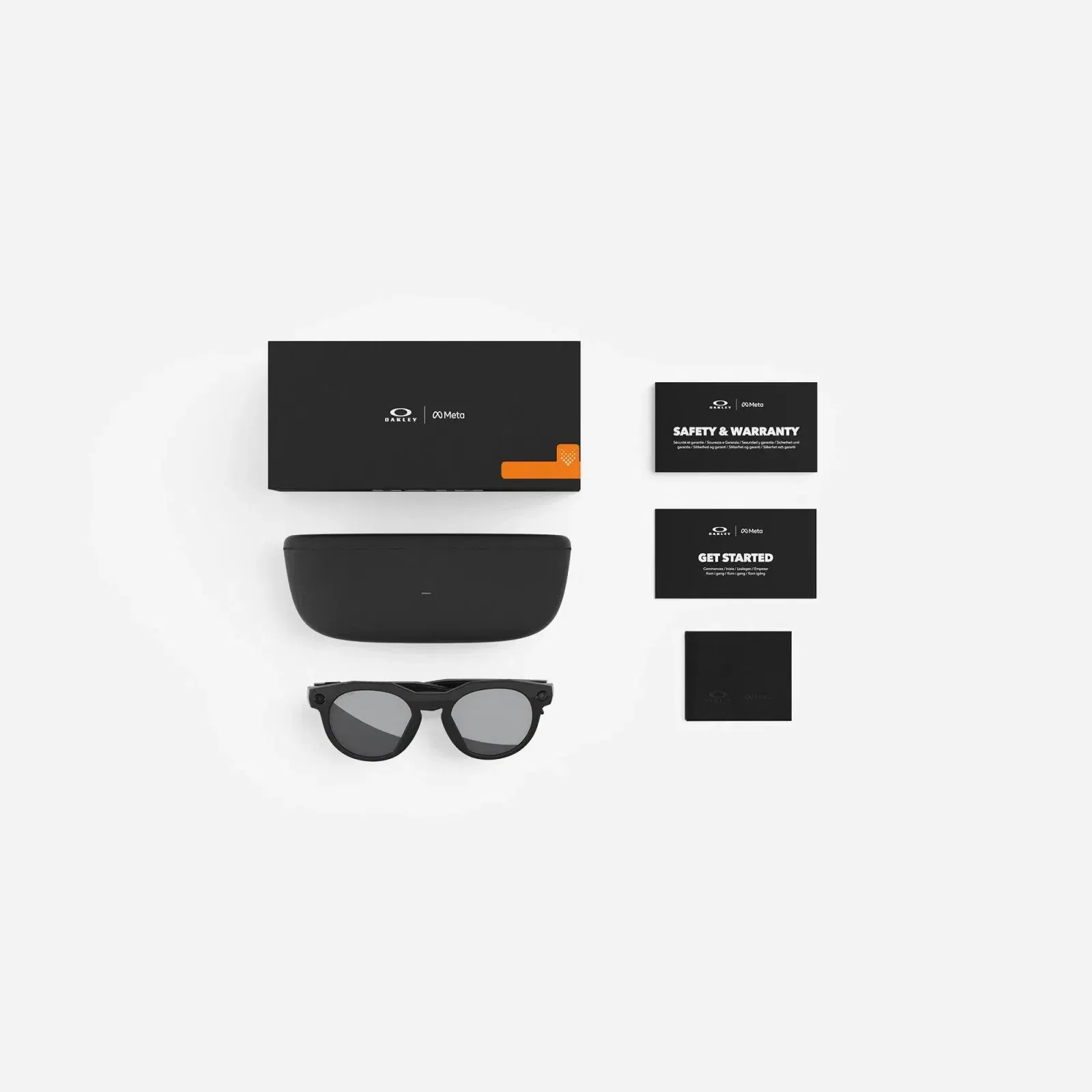 Oakley Meta HSTN Prizm Black Polarised Lens Black Frame AI Glasses
