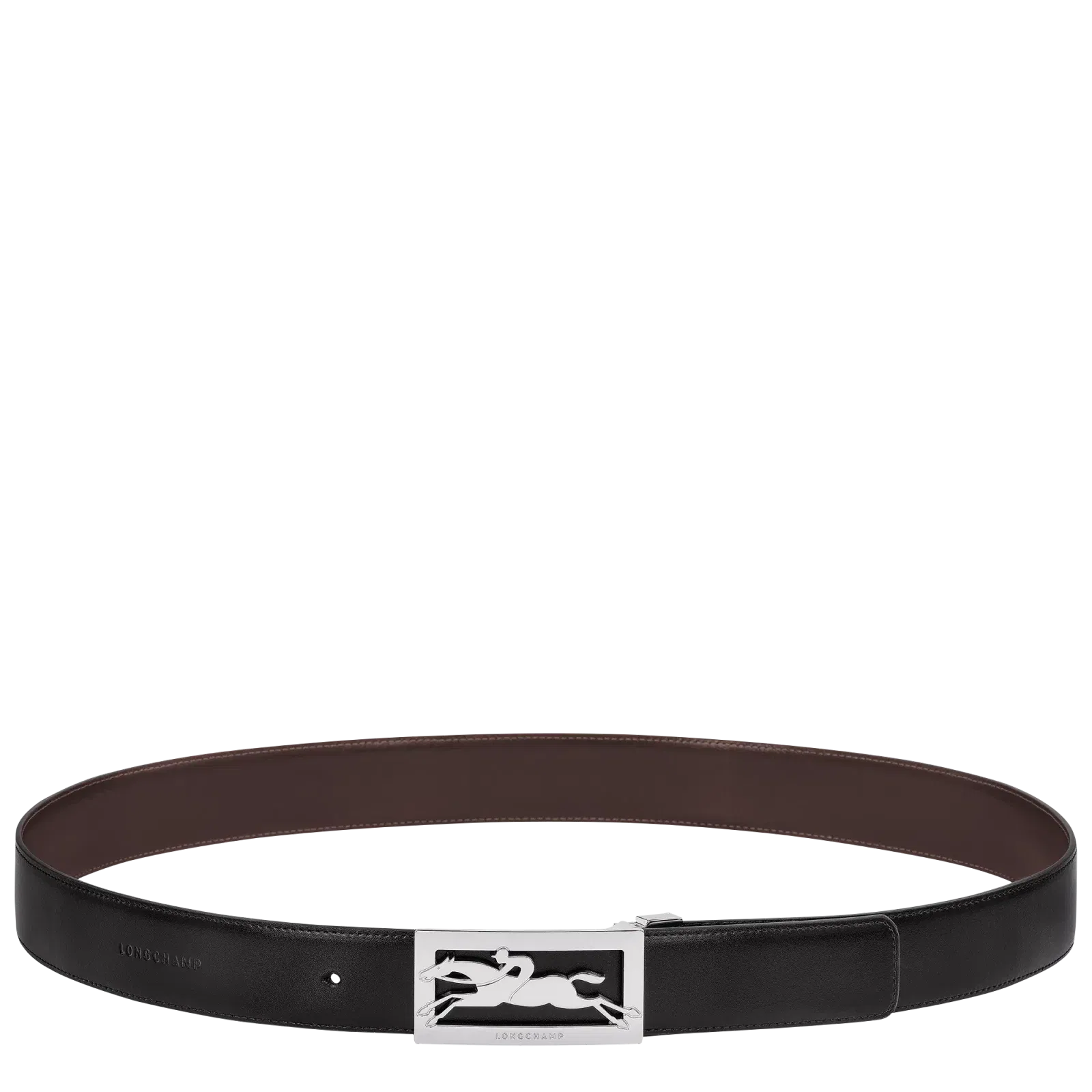 Longchamp Delta Box Men's belt Black/Mocha