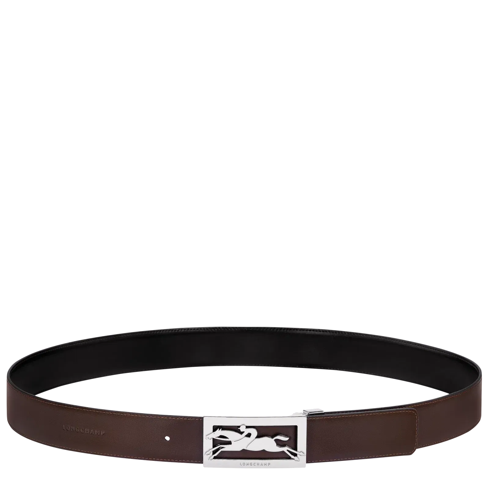 Longchamp Delta Box Men's belt Black/Mocha