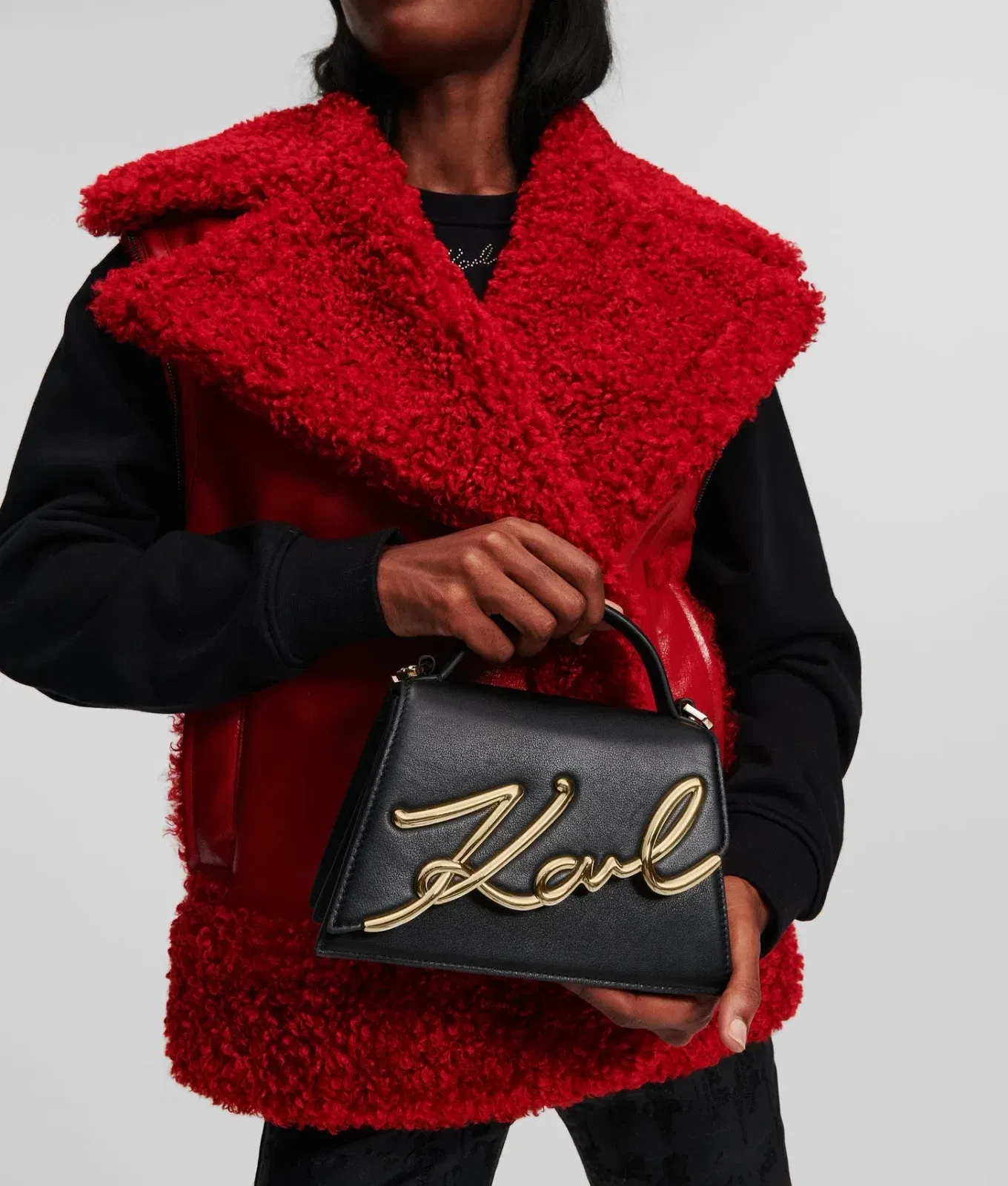 Karl Lagerfeld Ksignature Small Crossbody Bag Black/Gold