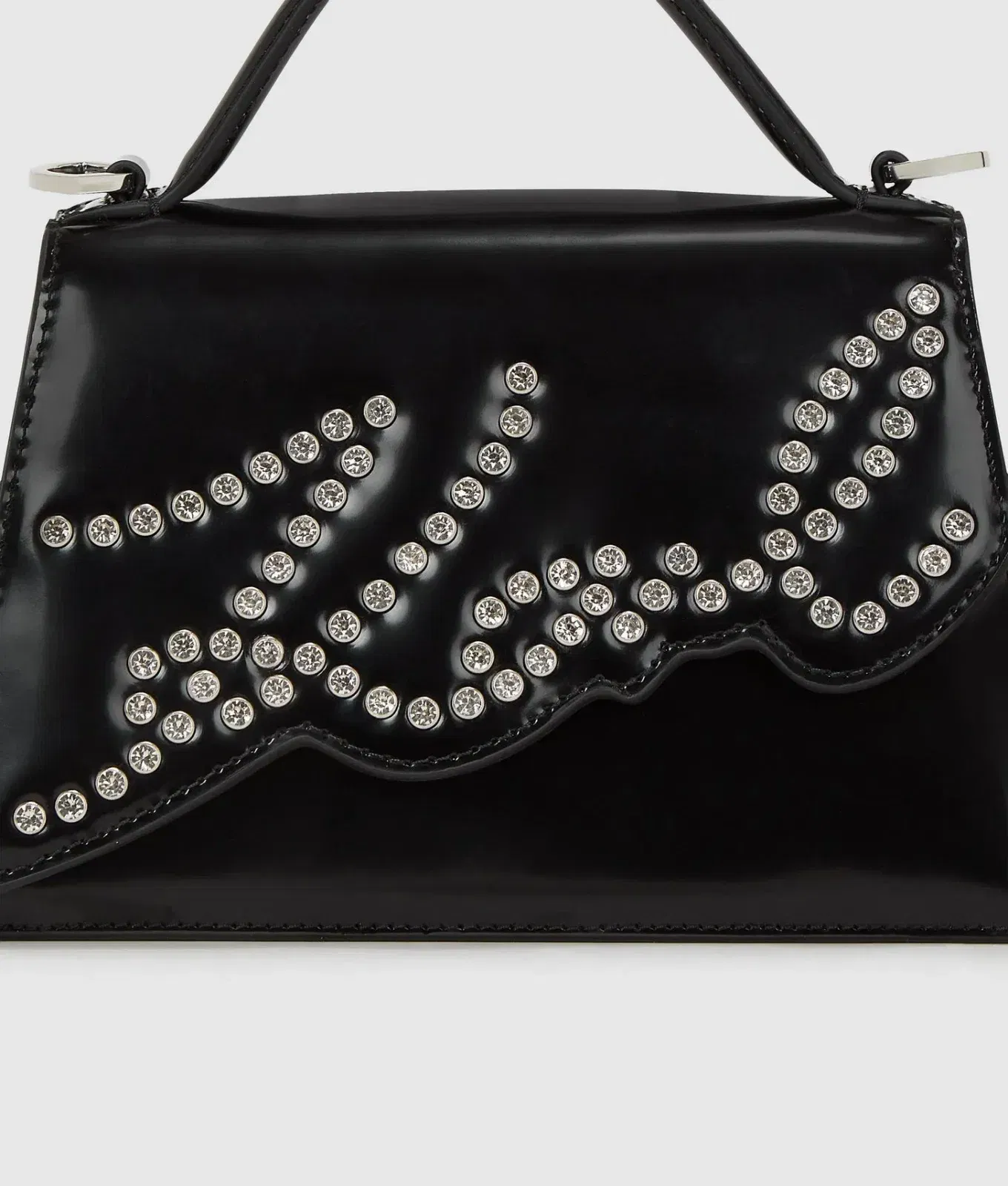 Karl Lagerfeld Ksignature Small Studded Crossbody Bag Black