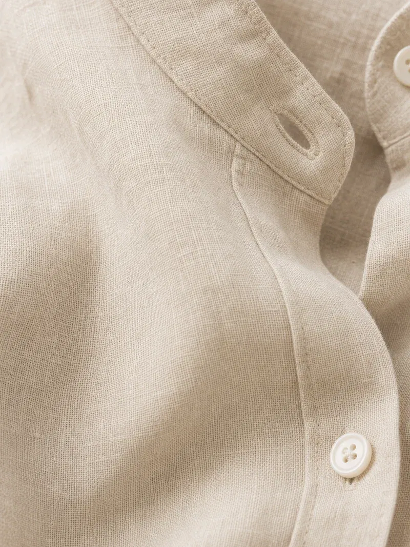 Viremont Premium Linen Shirt - Sandstone Beige