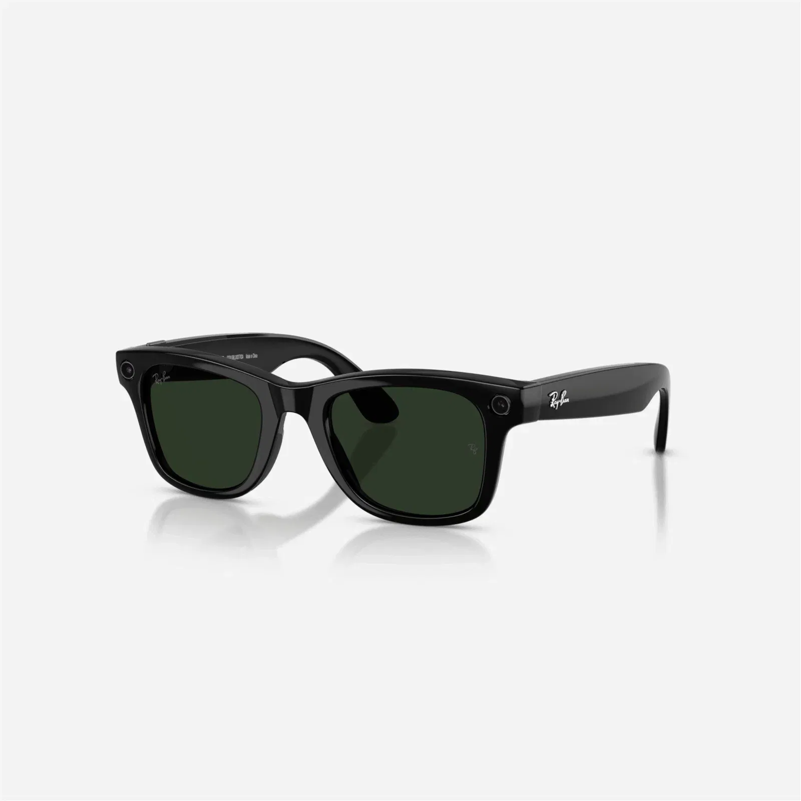 Ray-Ban Meta Wayfarer Shiny Black Frame Clear-Graphite Green Lens Transition - Gen 2