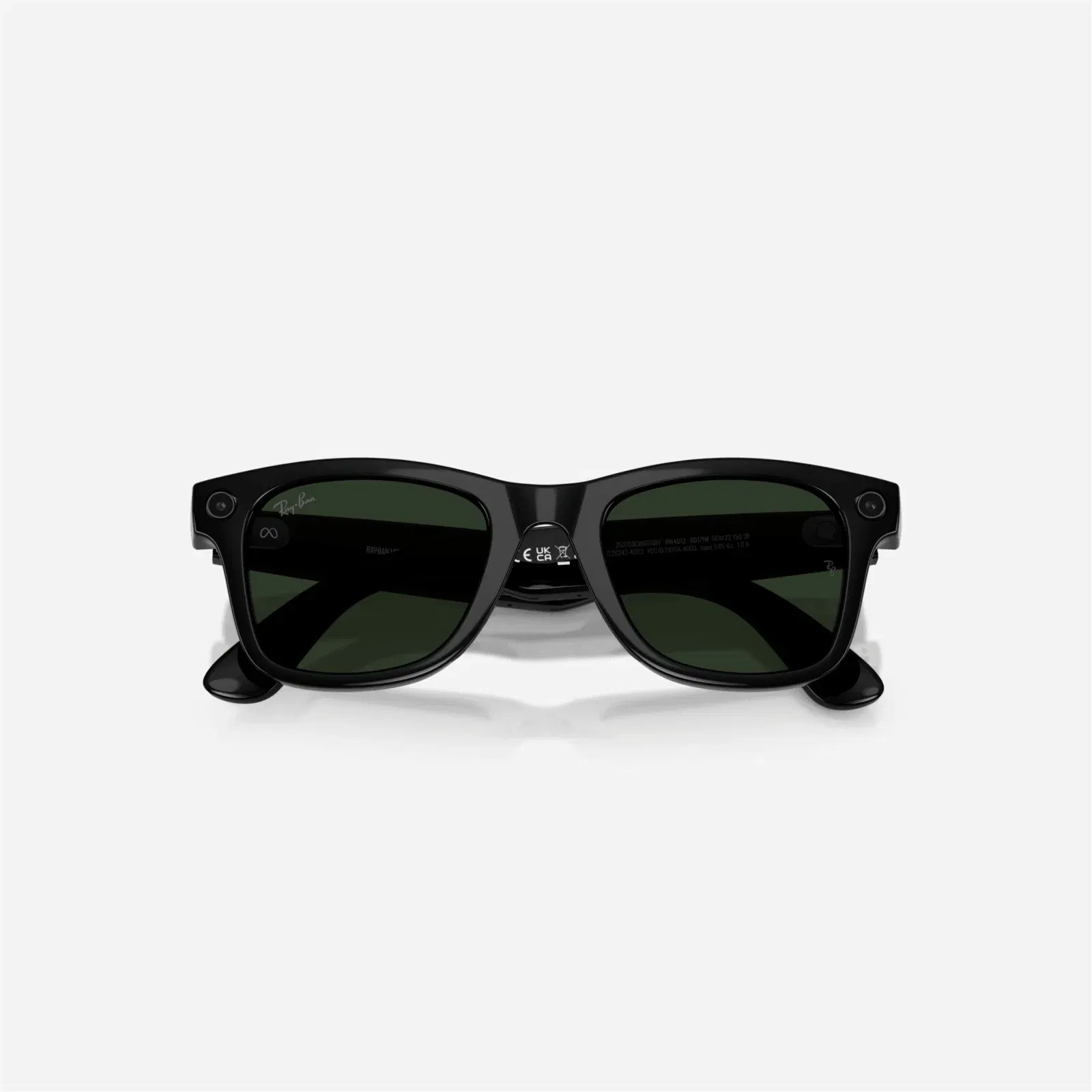Ray-Ban Meta Wayfarer Shiny Black Frame Clear-Graphite Green Lens Transition - Gen 2