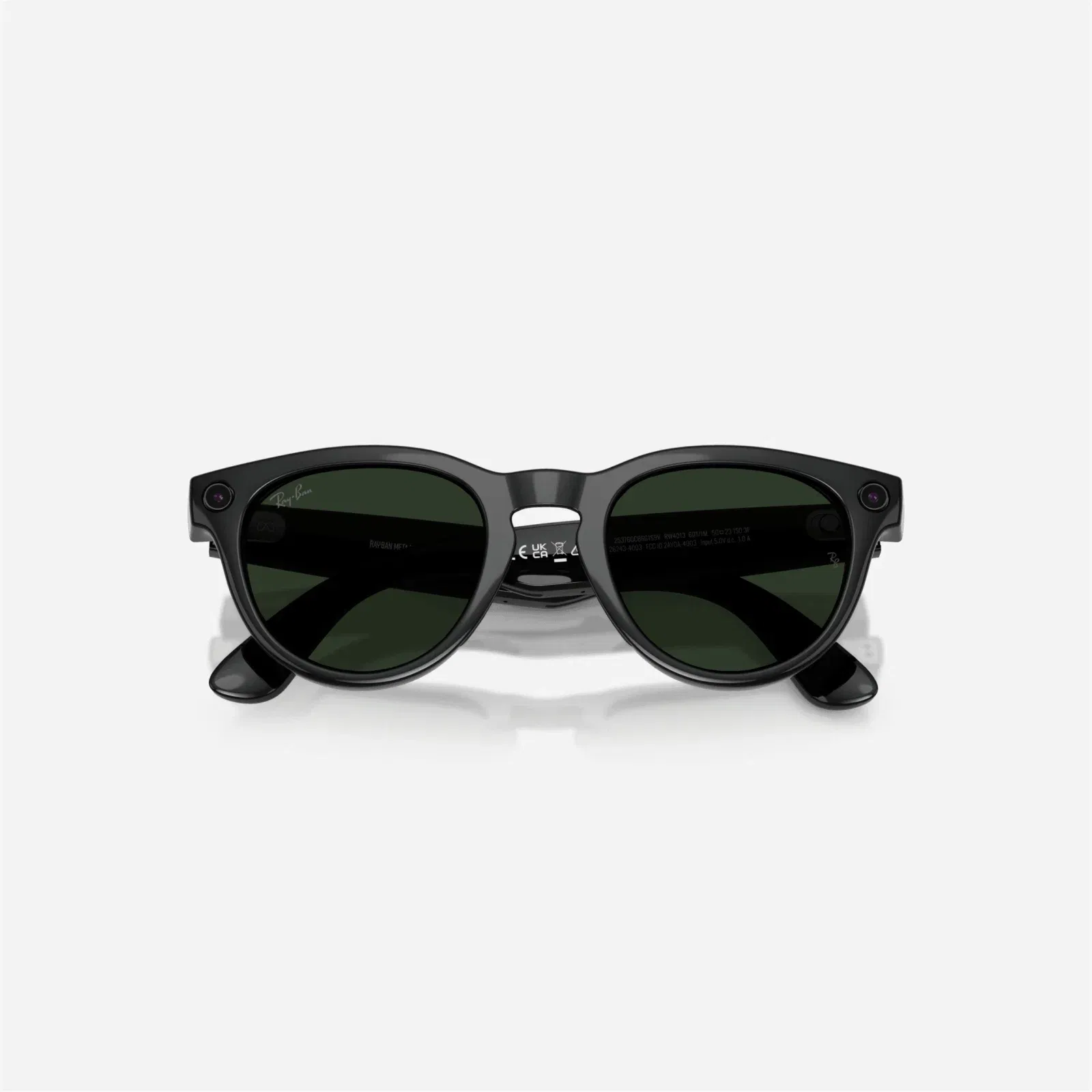 Ray-Ban Meta Headliner Shiny Black Frame Clear-Graphite Green Lens Transition - Gen 2