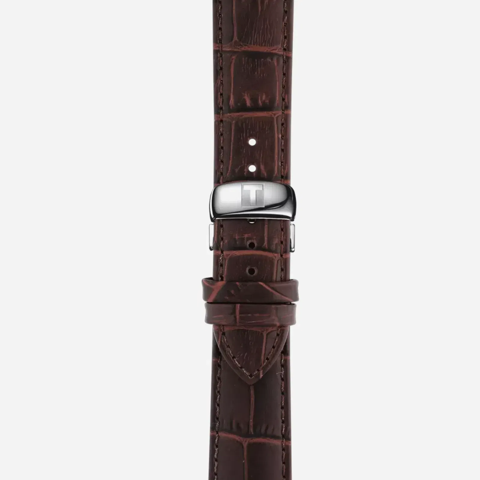 Tissot Tradition Dauphine Dial Brown Leather Strap Watch
