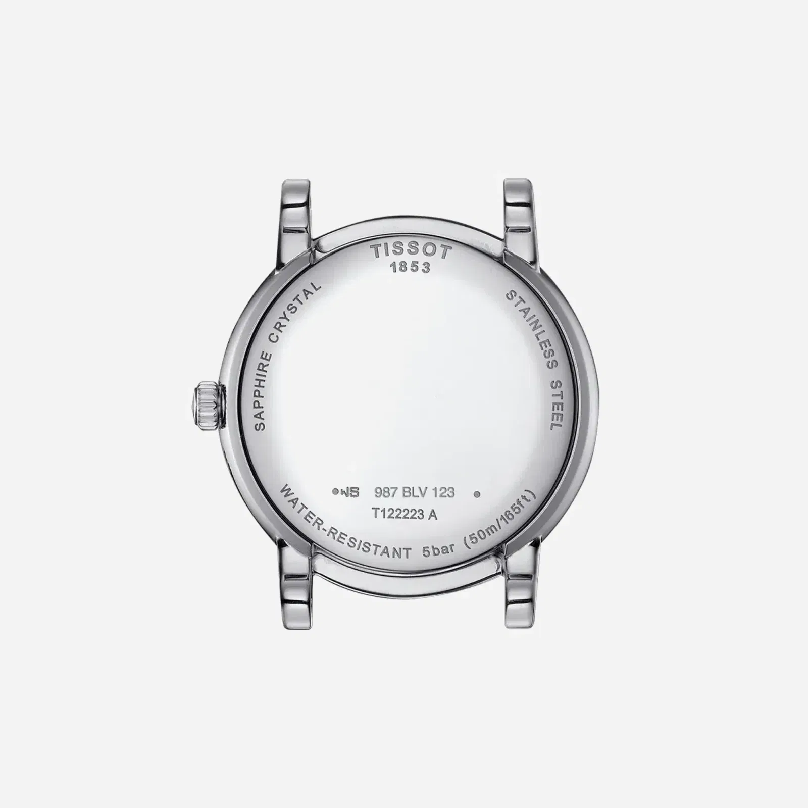 Tissot Carson Premium Lady Moonphase Leaf Dial Silver Stainless Steel Watch