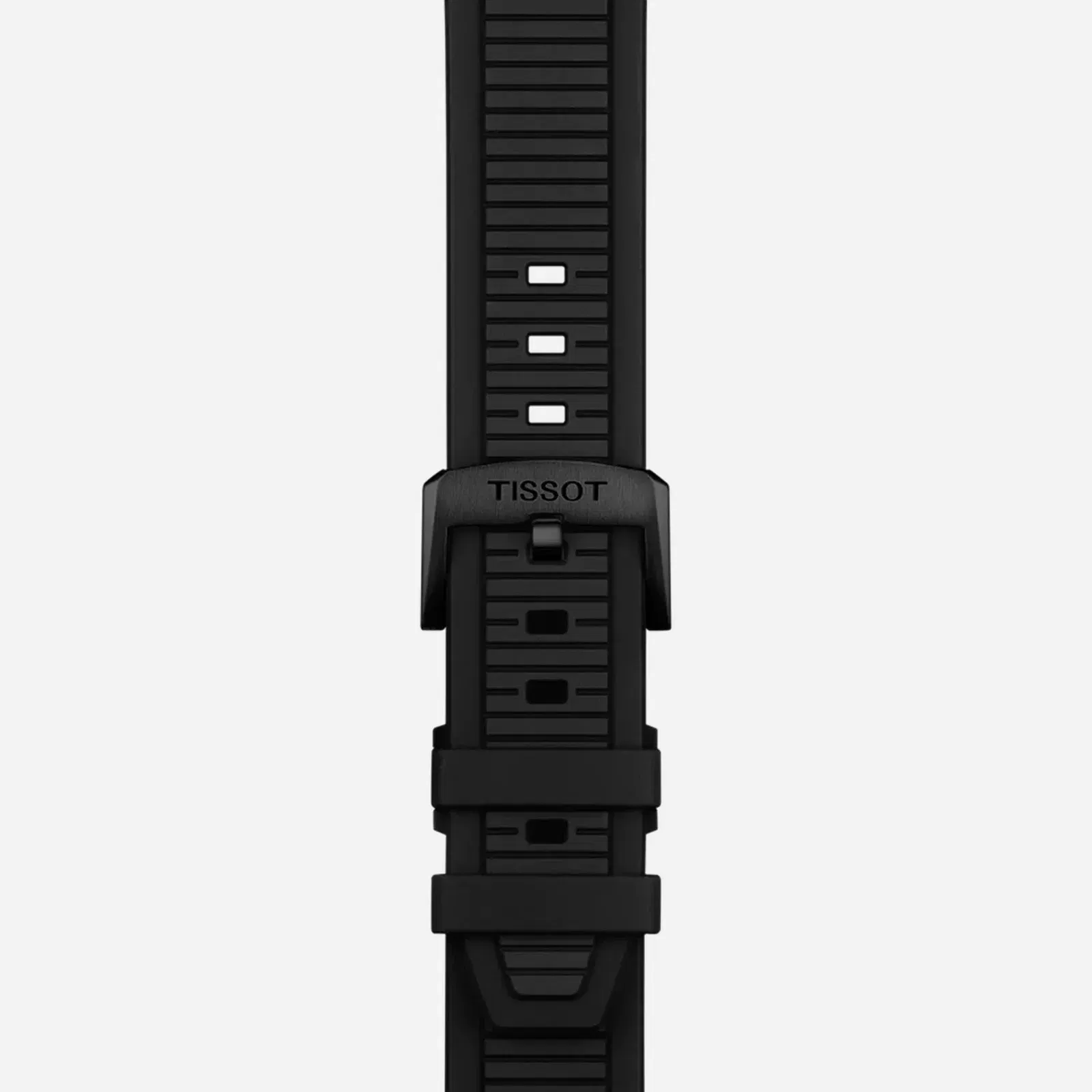 Tissot T-Race Powermatic 80 Black Dial Black Silicone Strap Watch