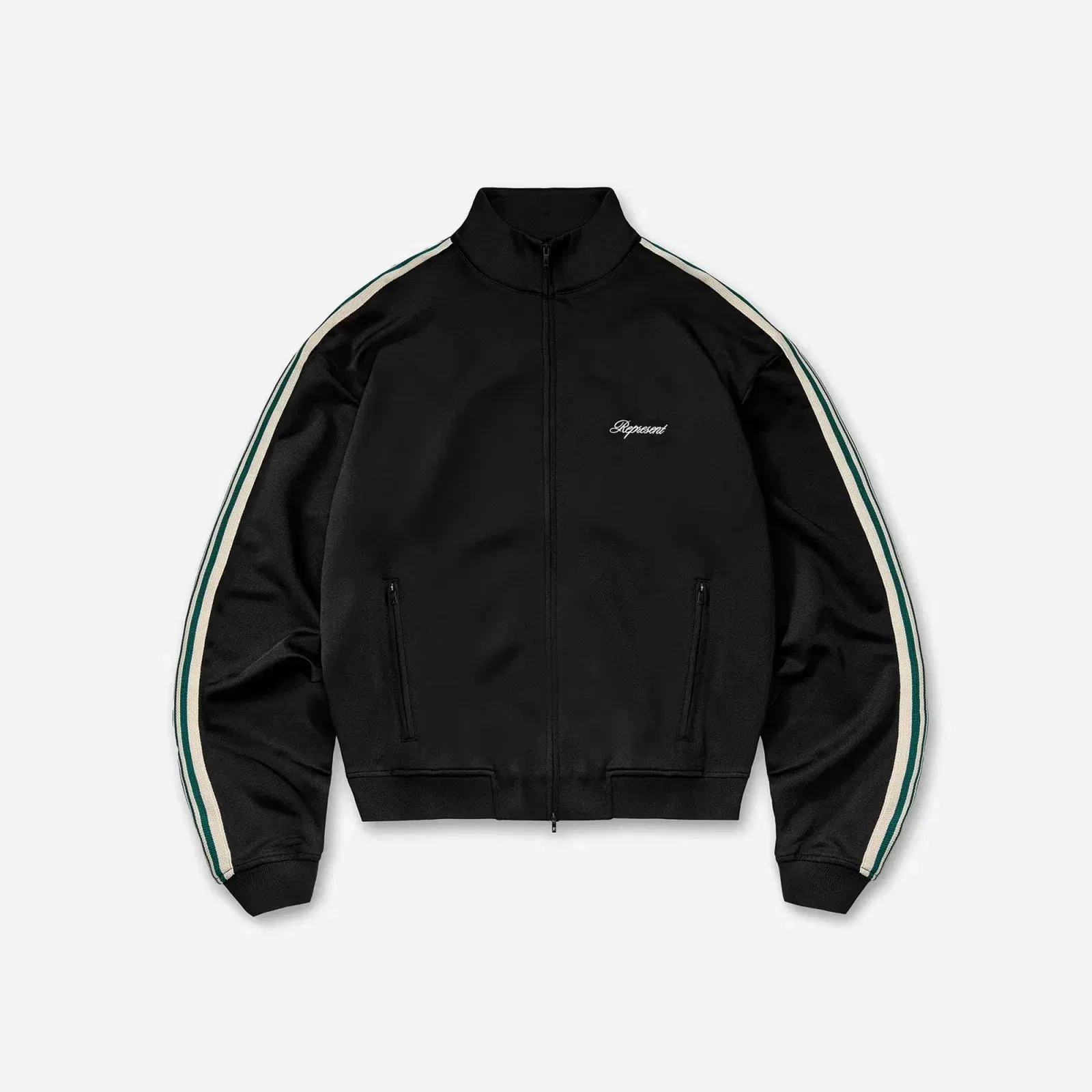 Represent Taped Track Jacket Jet Black SS26