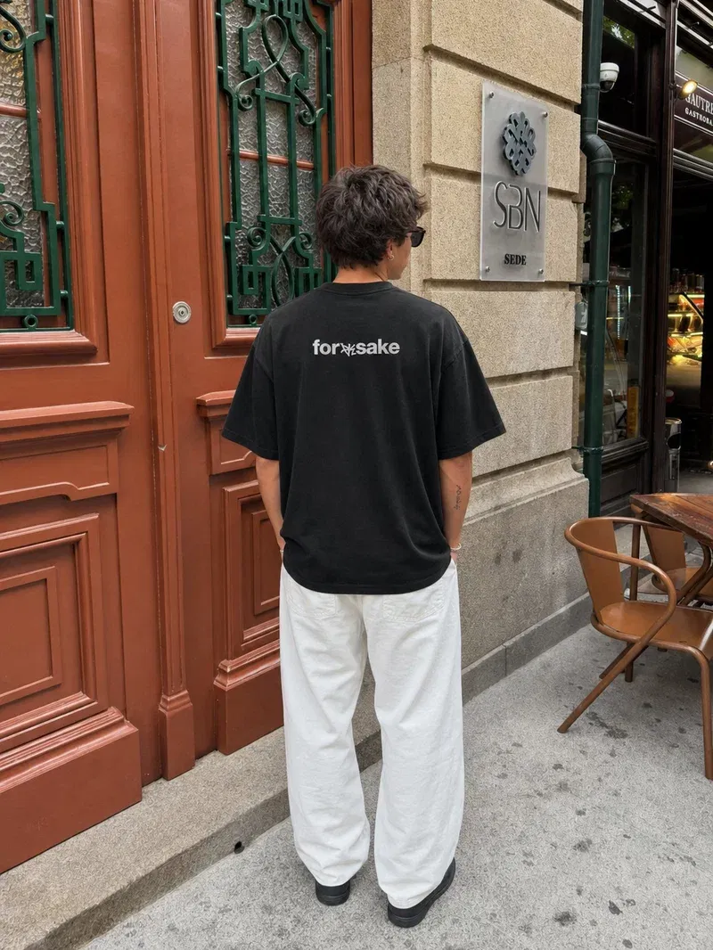 Forfksake Tonight Black Oversized T-Shirt