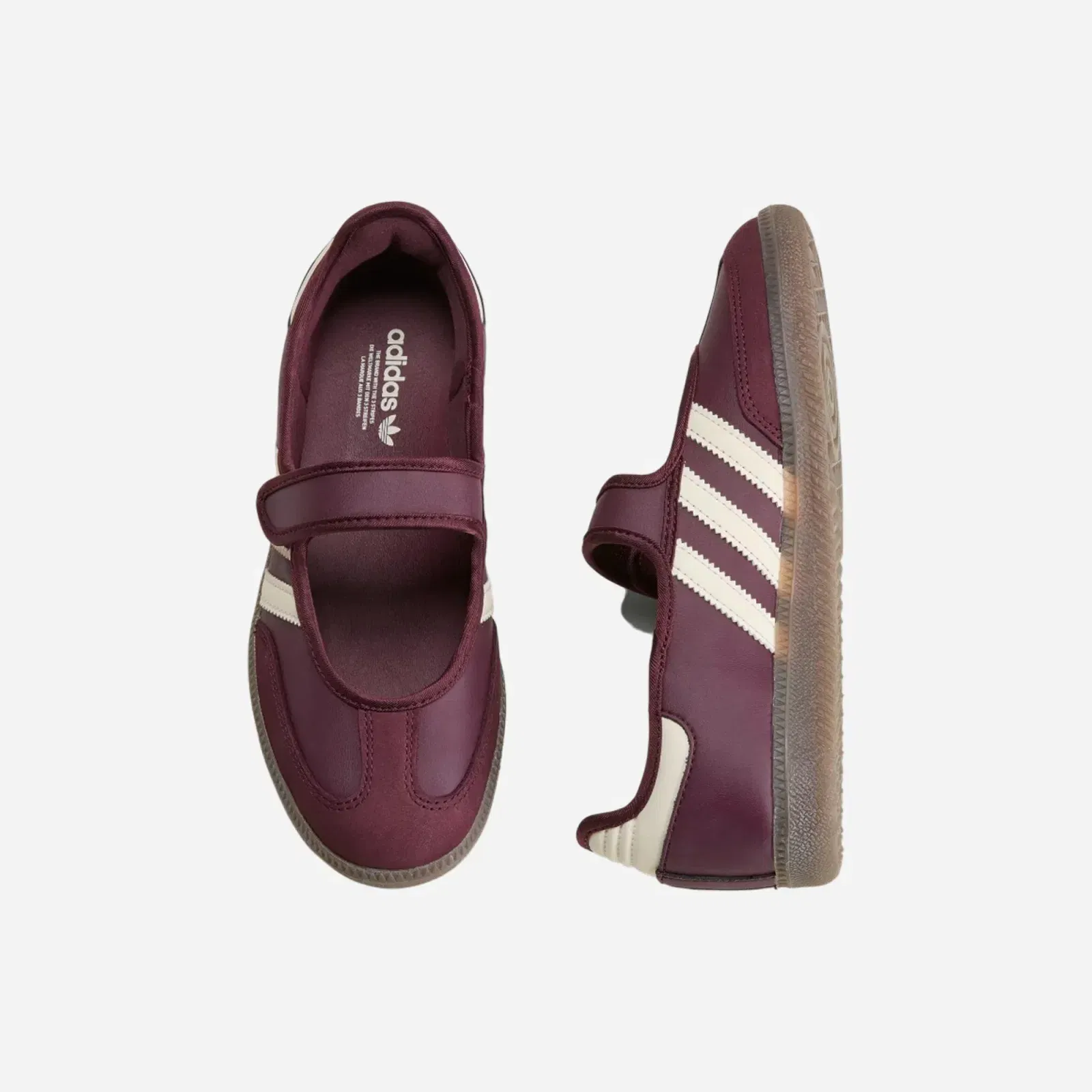 Adidas Samba Jane Maroon / Cream White / Gold Metallic