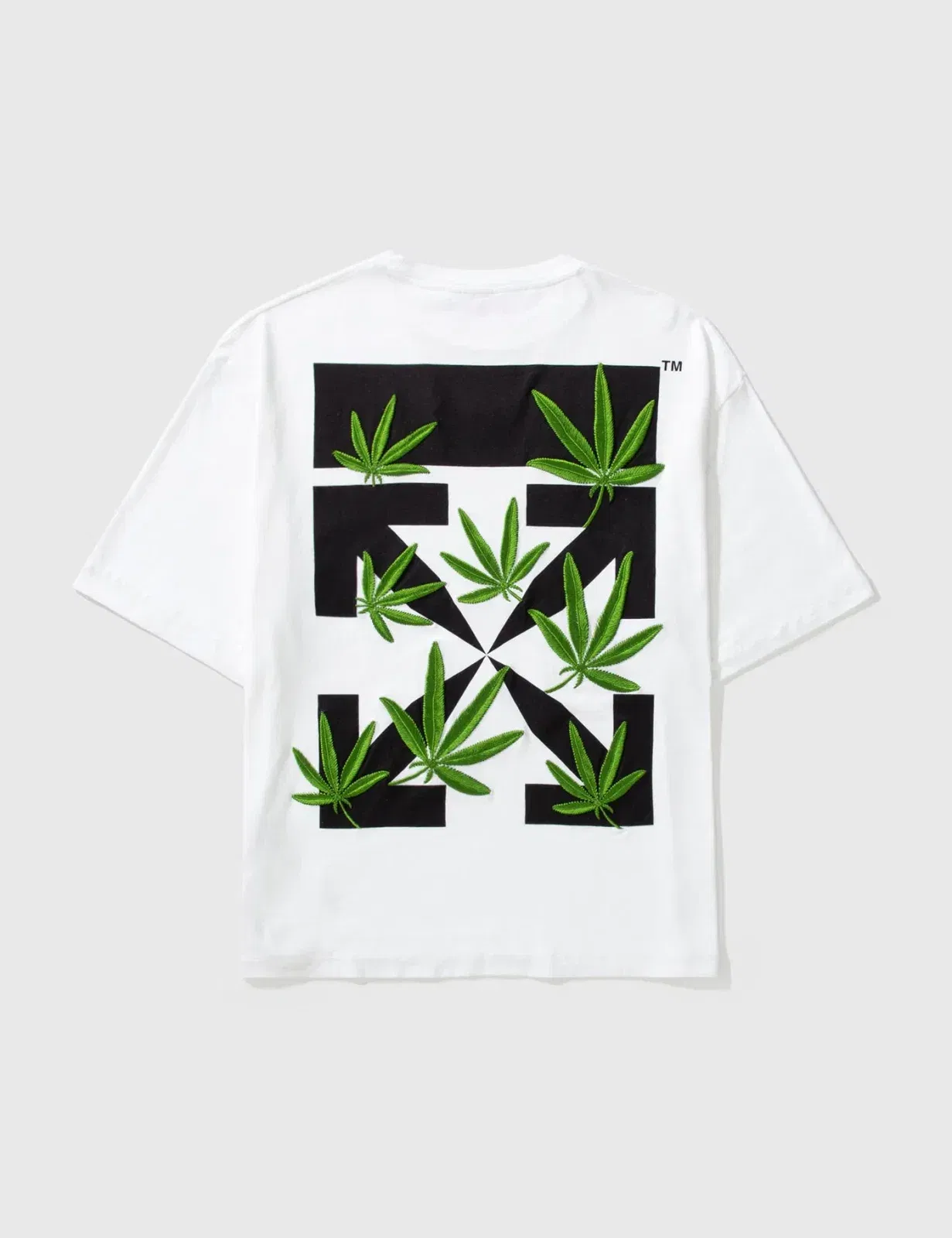 Off-White Weed Arrows White Oversized T-Shirt