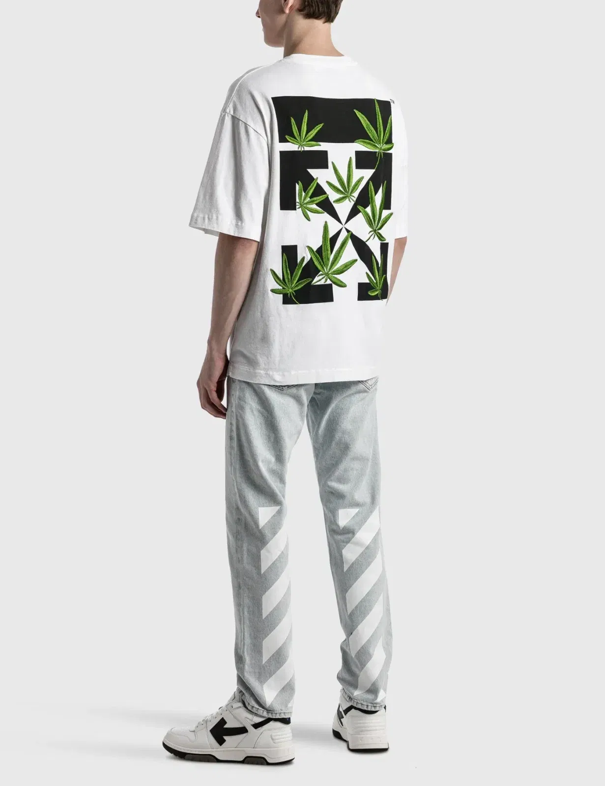Off-White Weed Arrows White Oversized T-Shirt