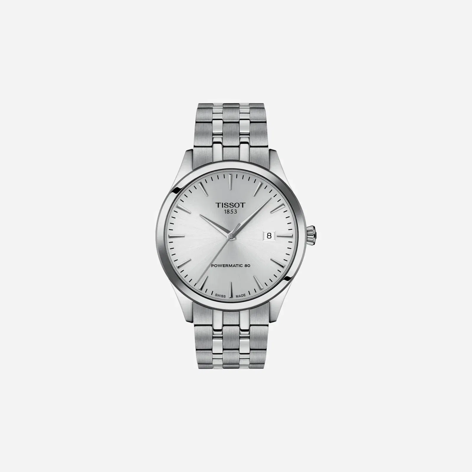 Tissot Classic Dream 40 mm Dauphine Dial Silver Stainless Steel Strap Watch