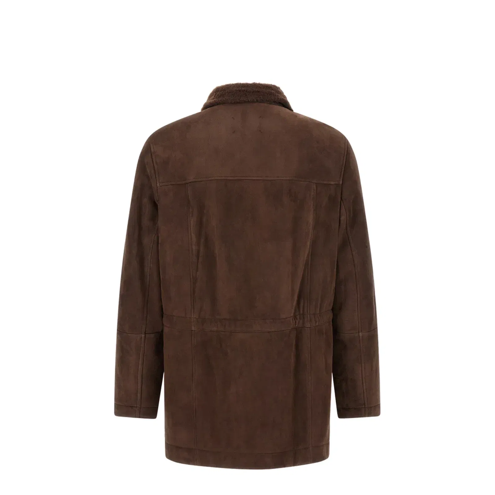 Men's Tone on tone Suede Shearling Coat