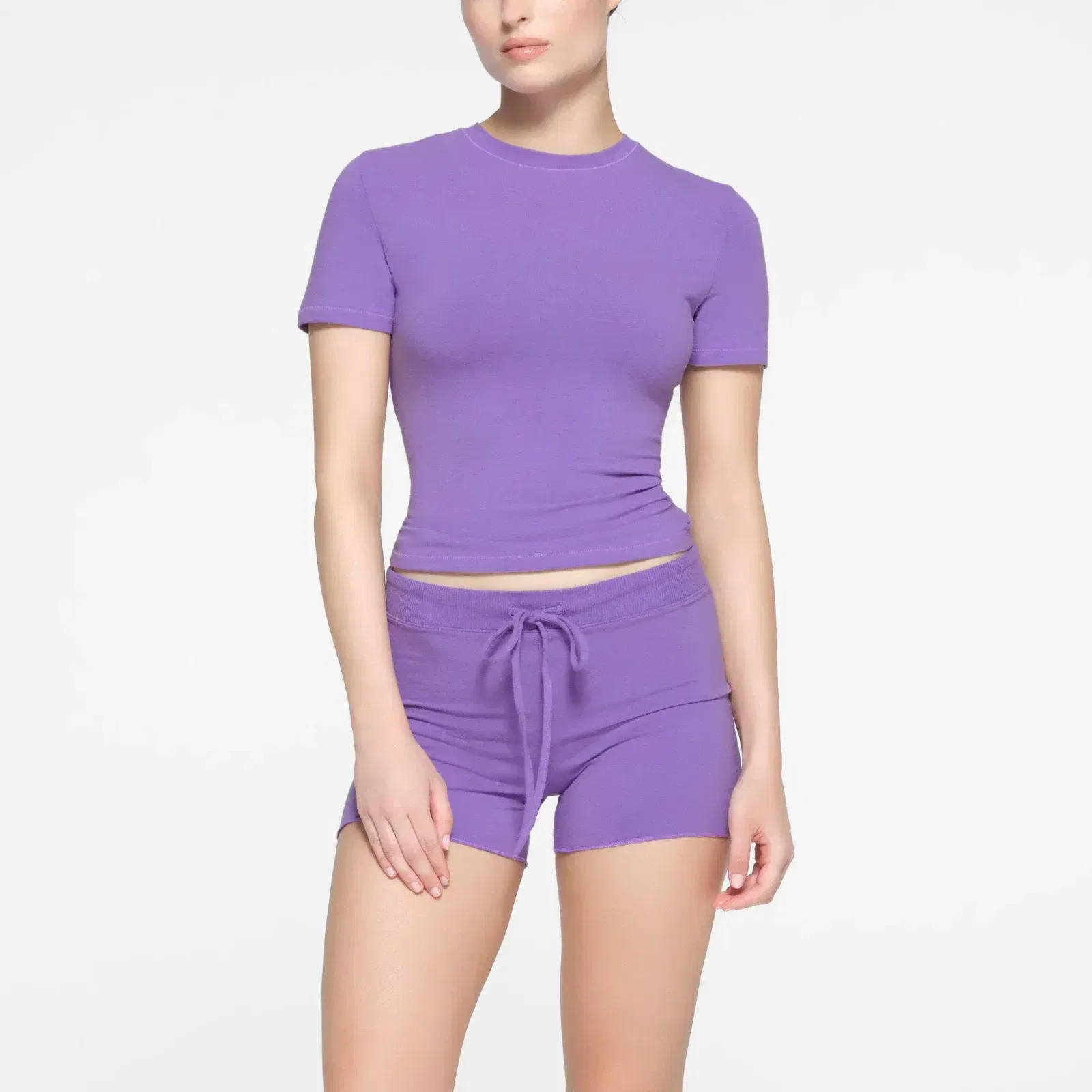 Skims Cotton Jersey Short Sugar Ultra Violet